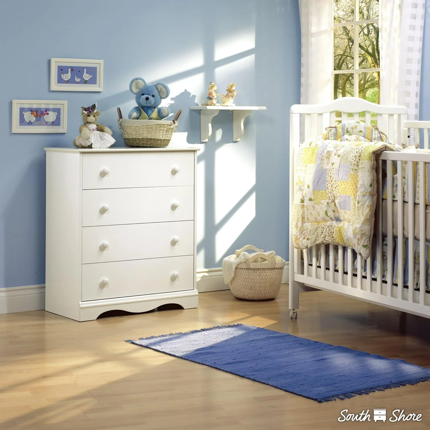 4 Drawer Chest, Pure White