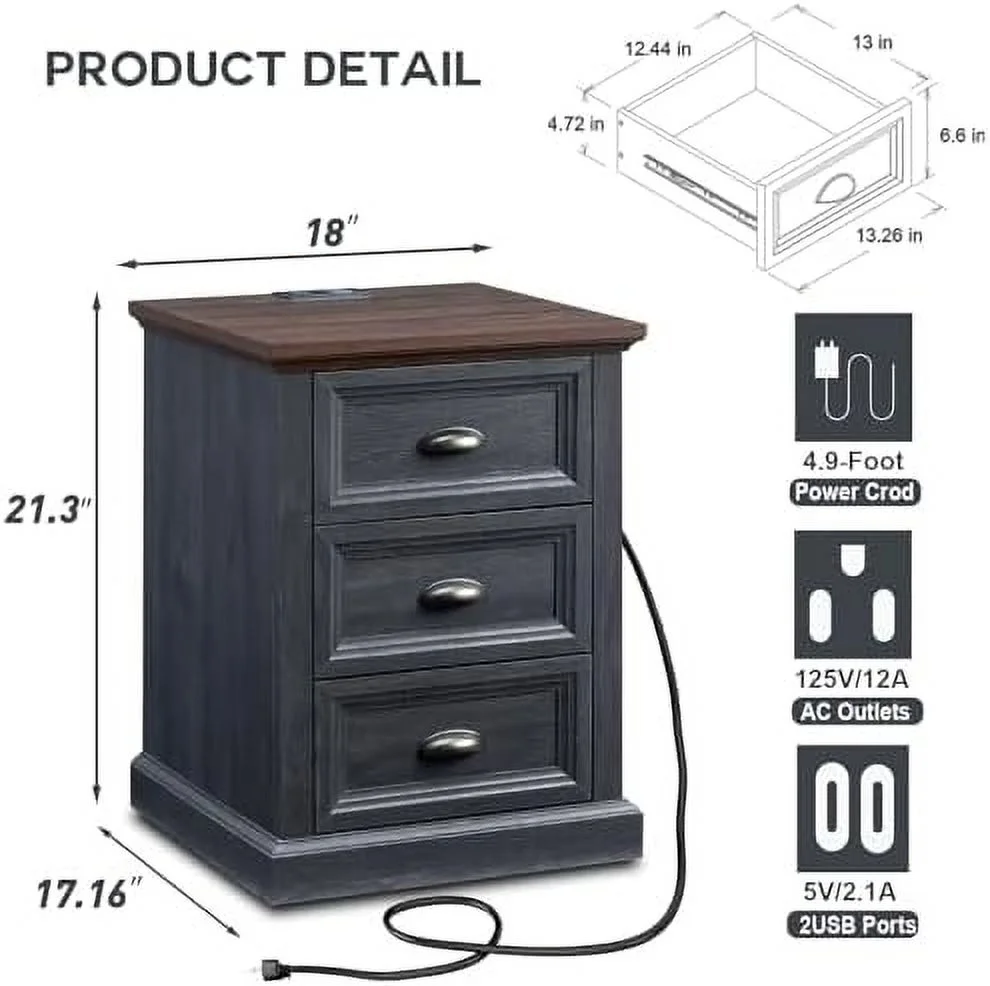 xrboomlife Dresser for Bedroom 6 Drawer Bedroom Dresser Drawer White Dresser Organizer   Farmhouse Wood Rustic Tall Dresser Chest of Drawer for Closet  Living Room  Hallway  Children'