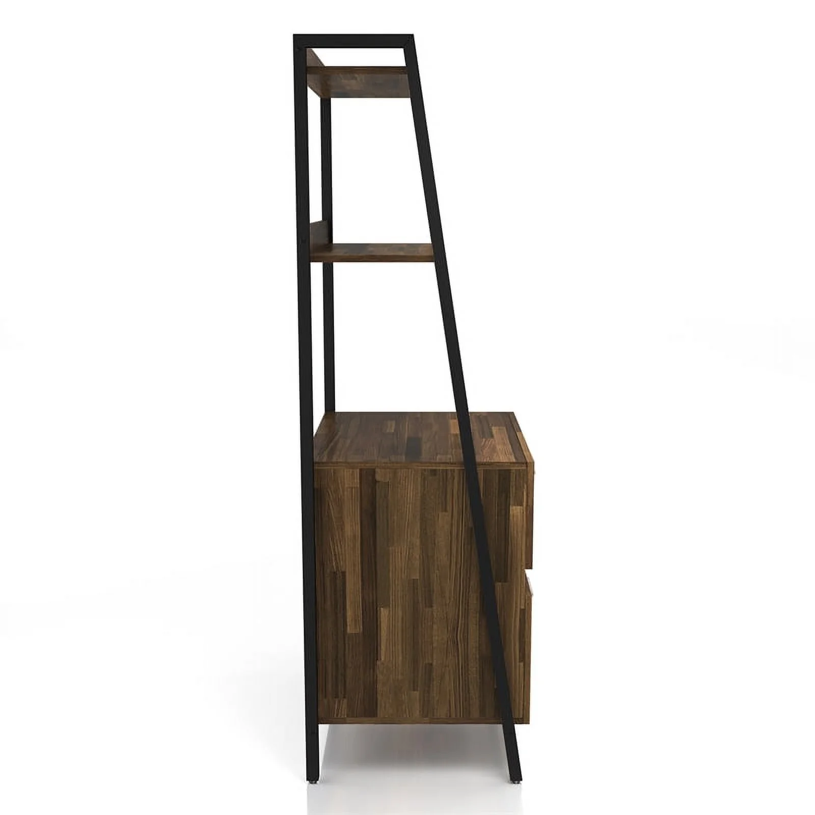 Furniture of America Elm Wood 1-Drawer File Cabinet in Light Brown Hickory