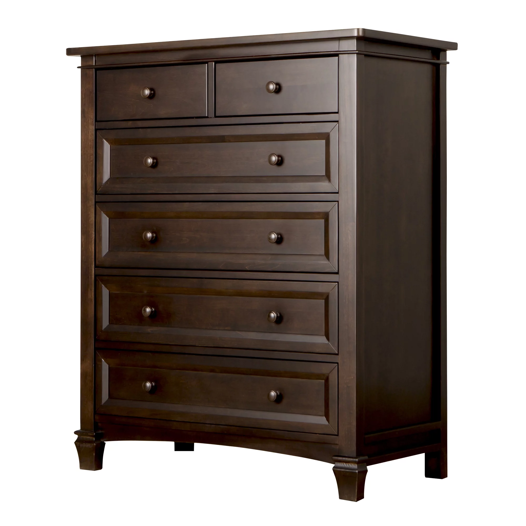 Evolur Fairbanks 6-Drawer Dresser - Cafe Noir