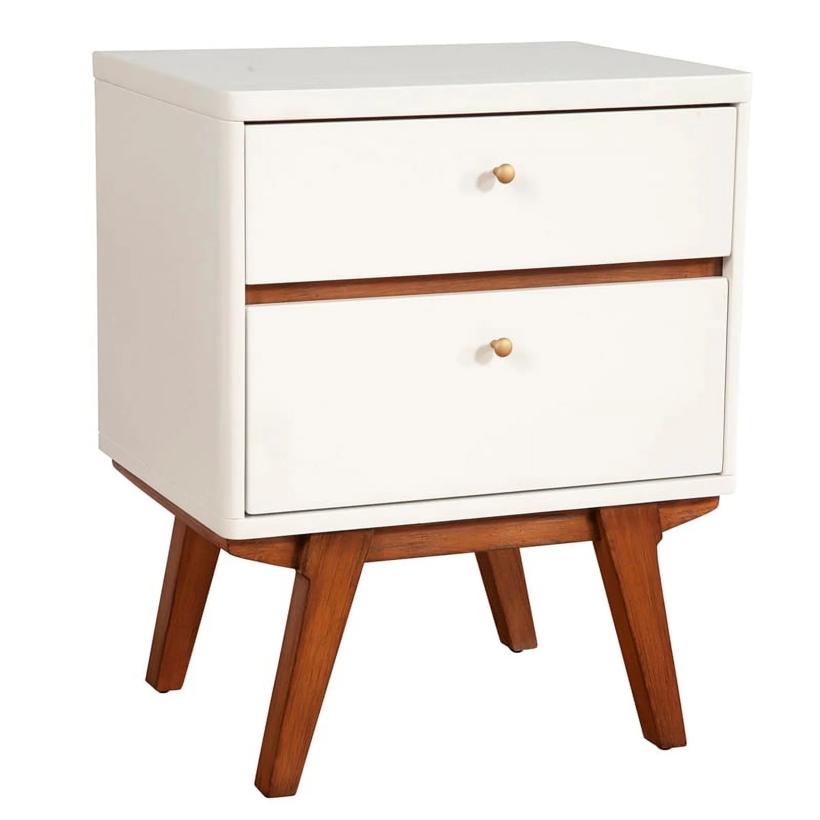 Home Square 3-Piece Set with 2 Nightstands & 7 Drawer Dresser in White