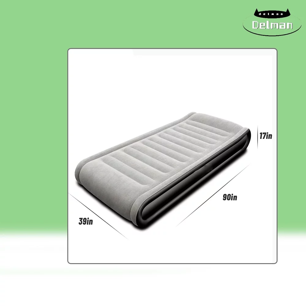 Corduroy Twin Air Mattress with Built in Pump,Easy to Inflate