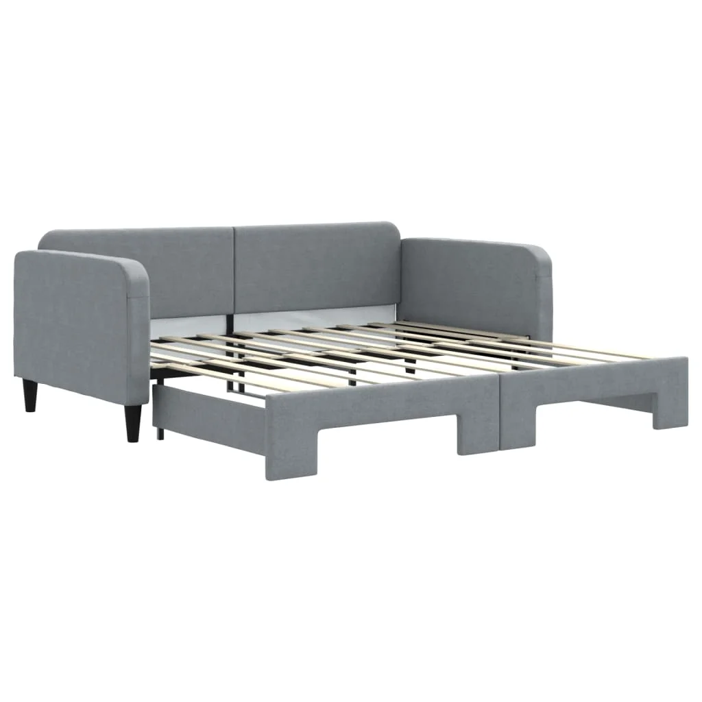 Daybed with Trundle Light Gray 39.4