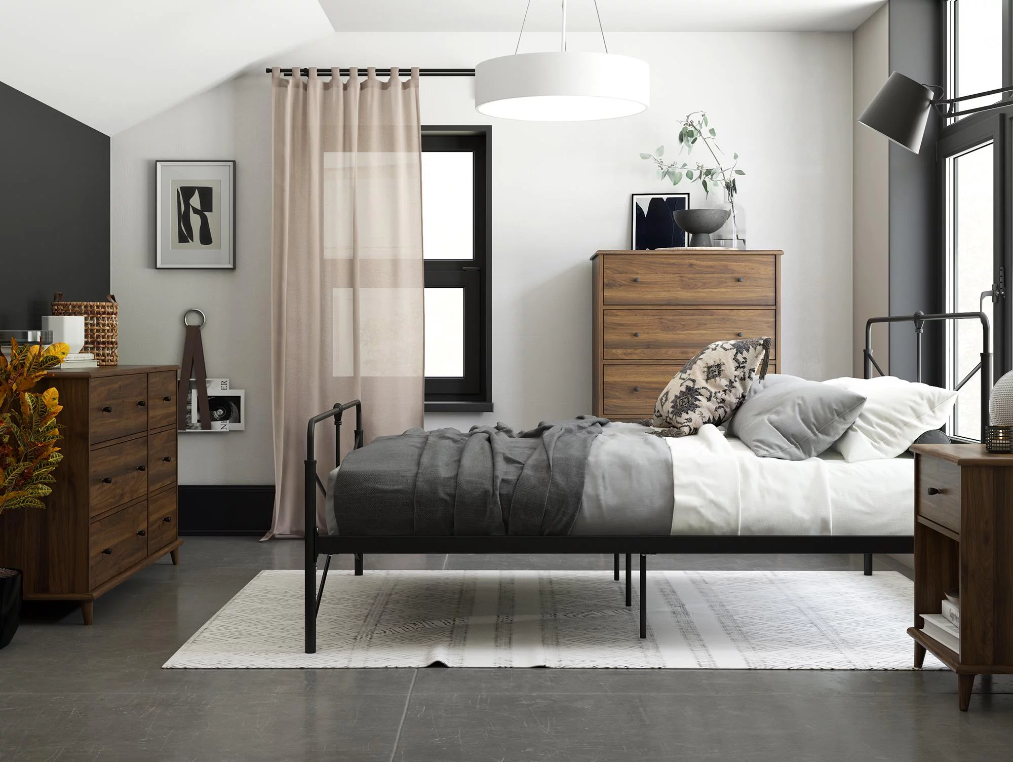 Queer Eye Farnsworth 6 Drawer Dresser, Walnut