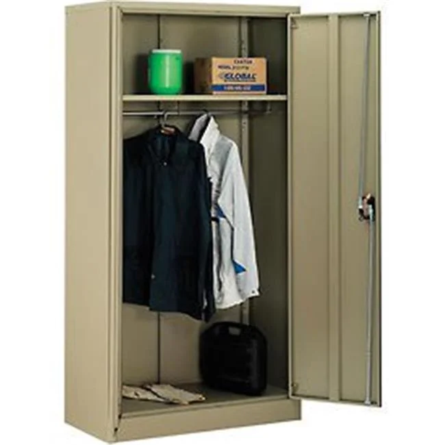 Wardrobe Cabinet Easy Assembly - Tan - 36 x 18 x 72 in.