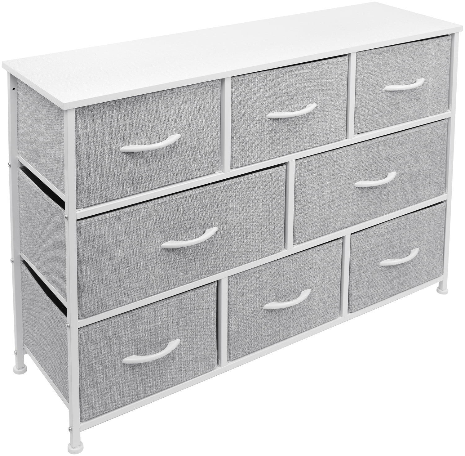 Sorbus Dresser with Fabric Drawers - Wide Chest of Drawers - Great for Bedroom and Living Room Organizing - Collapsible Drawers & Portable TV Stand
