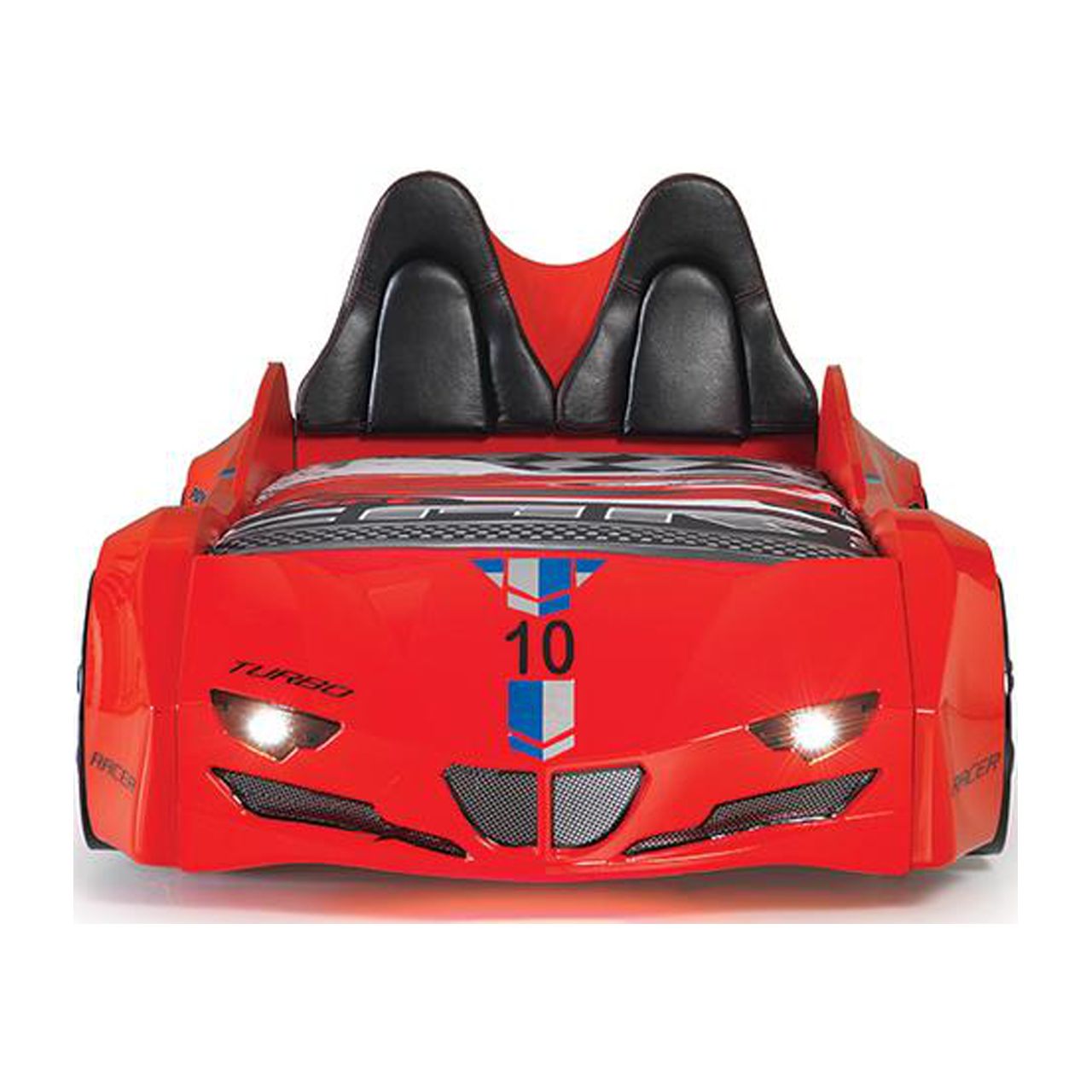 Batamex GTI RED Twin Car Bed, Remote Control, LED Lights, Premium Rear Seat