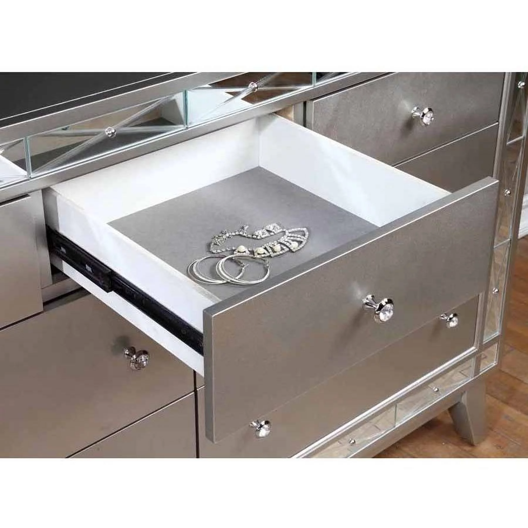 Coaster Company Leighton Dresser, Metallic Mercury