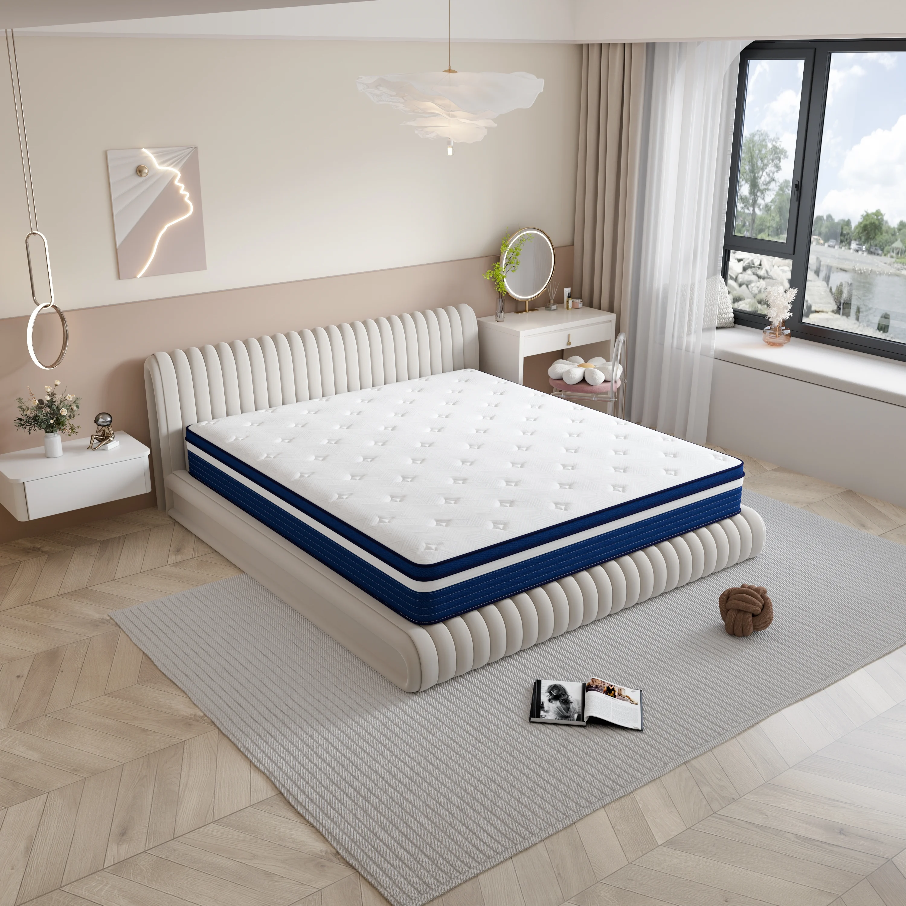 TXO Twin Mattress, 10 Inch Memory Foam Mattress in a Box Medium Firm Twin Bed Mattress Motion Isolation, CertiPUR-US Certified