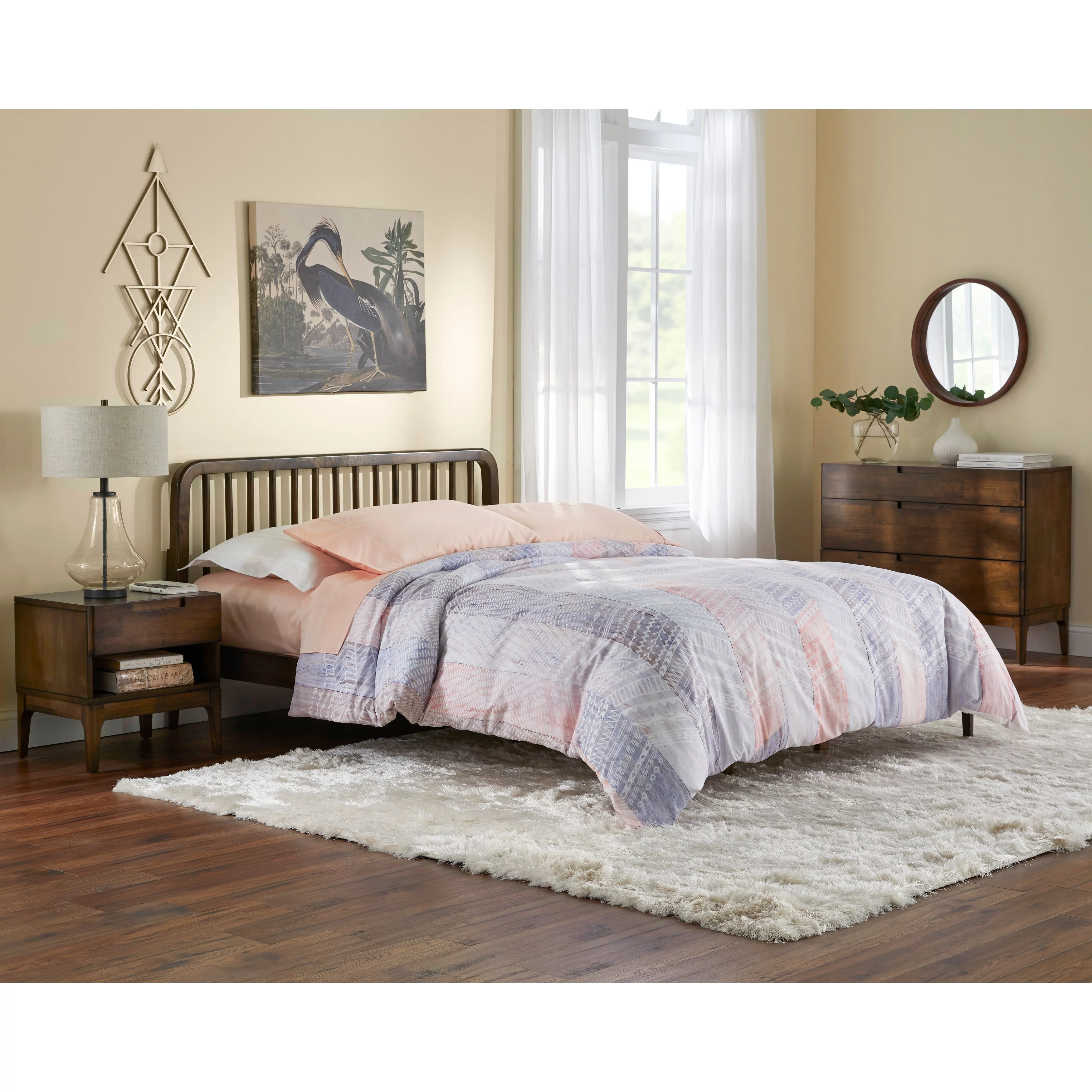 Lifestorey  Lorraine Mid-century Modern 3-drawer Dresser