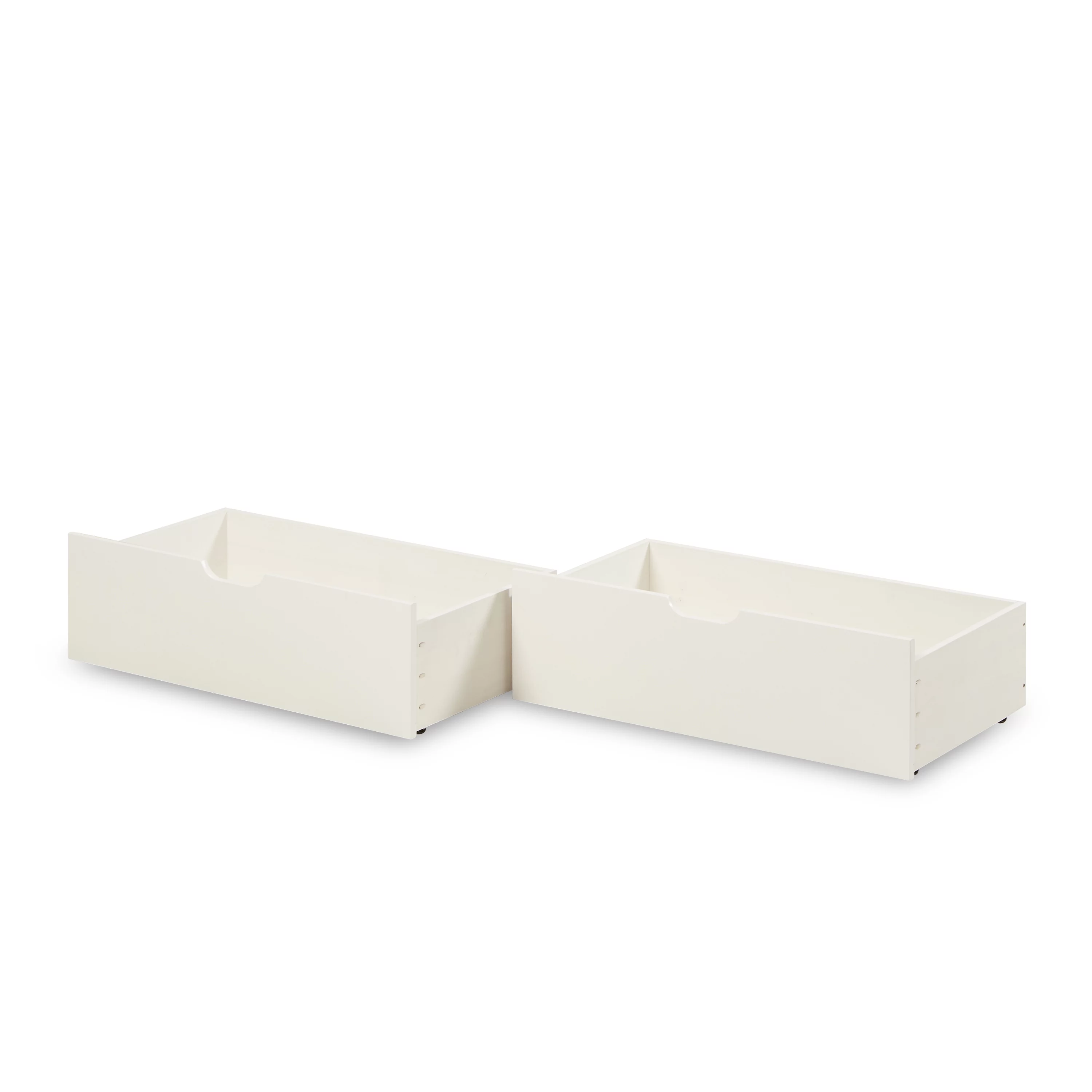 Camaflexi Twin Size Day Bed with Drawers - Panel Headboard - White Finish