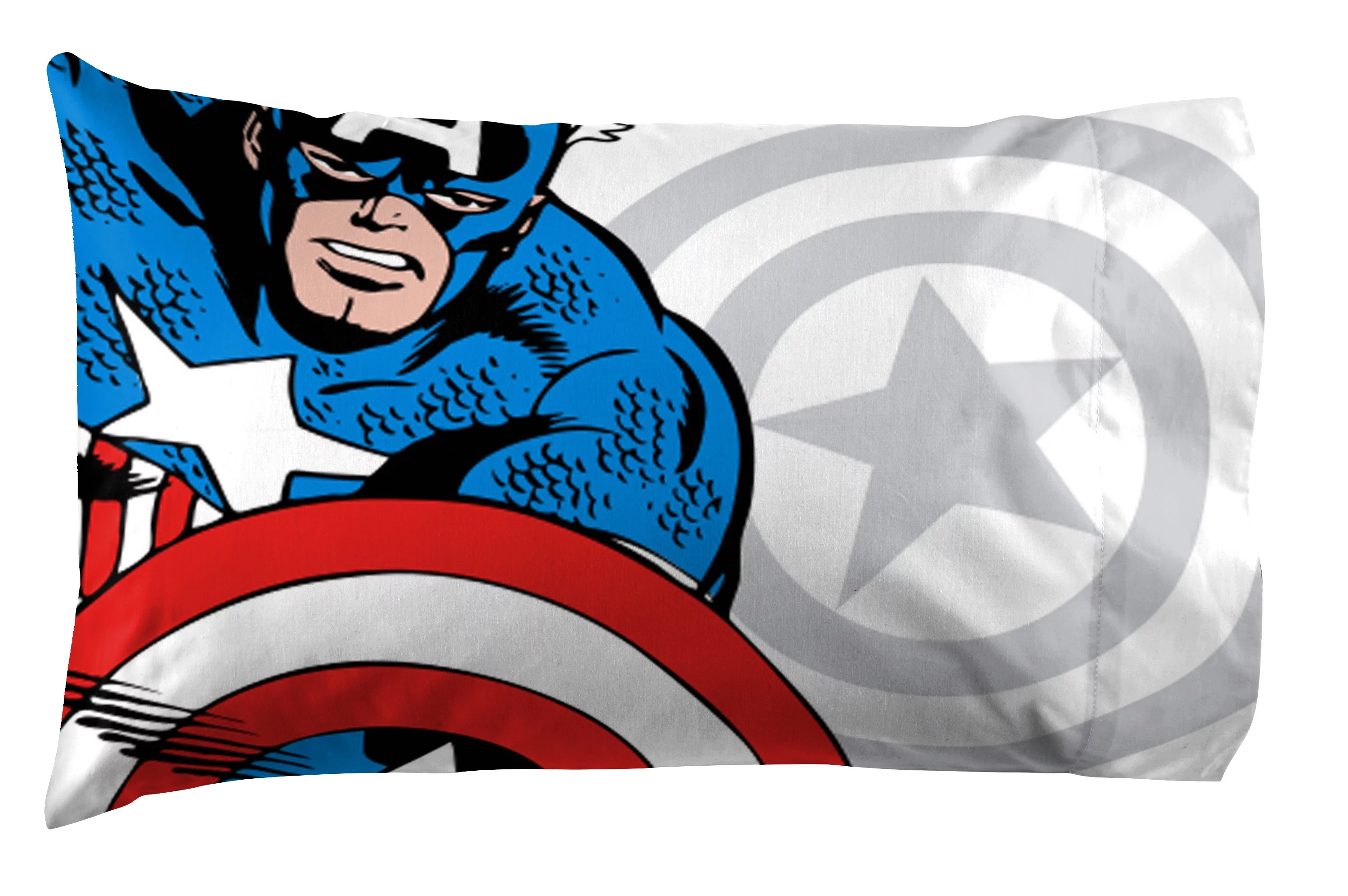 Marvel Avengers 7-Piece Superhero Comic Cool Grey Microfiber Bed-in-a-Bag, Full