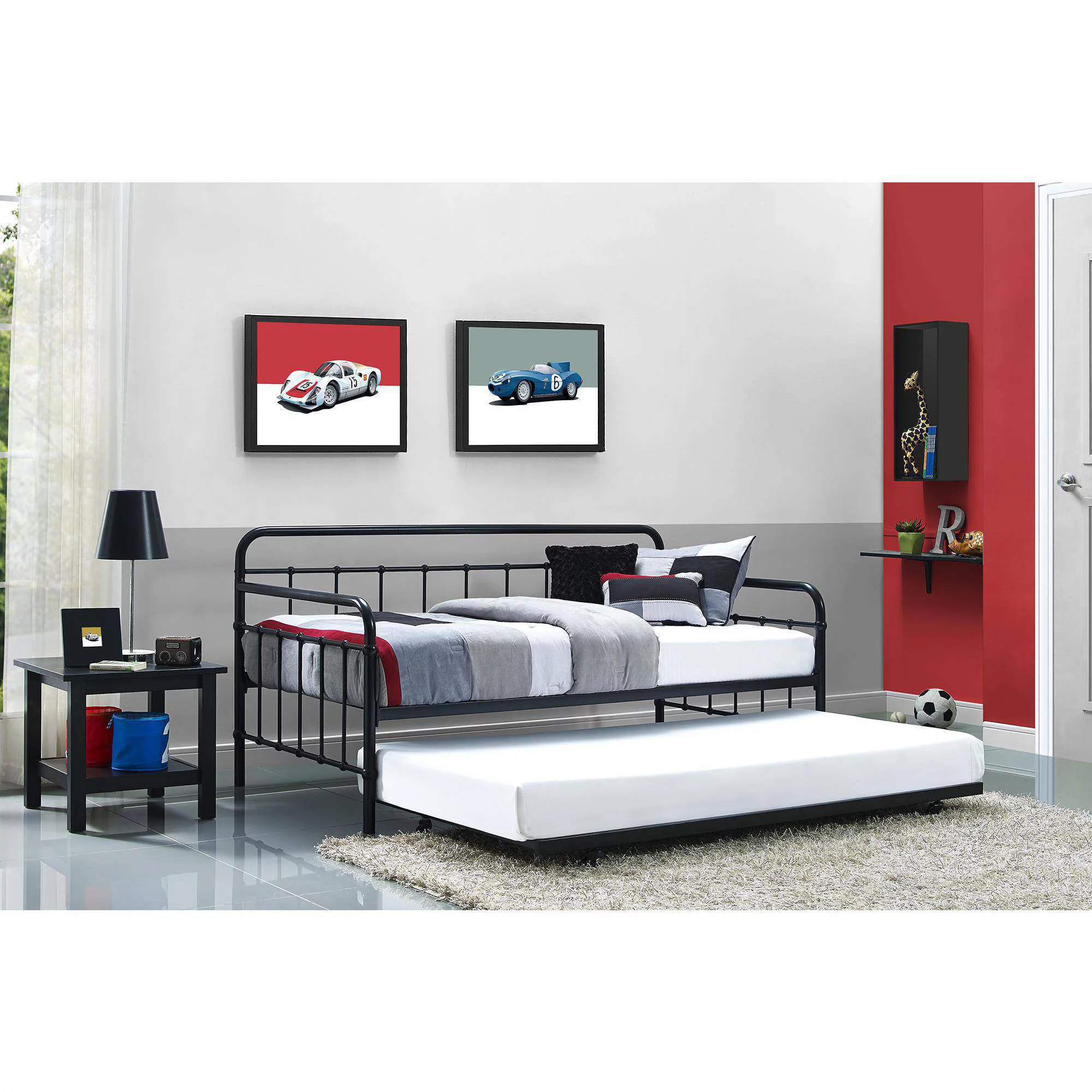 Better Homes and Gardens Kelsey Metal Daybed & Trundle, Multiple Finishes - Black