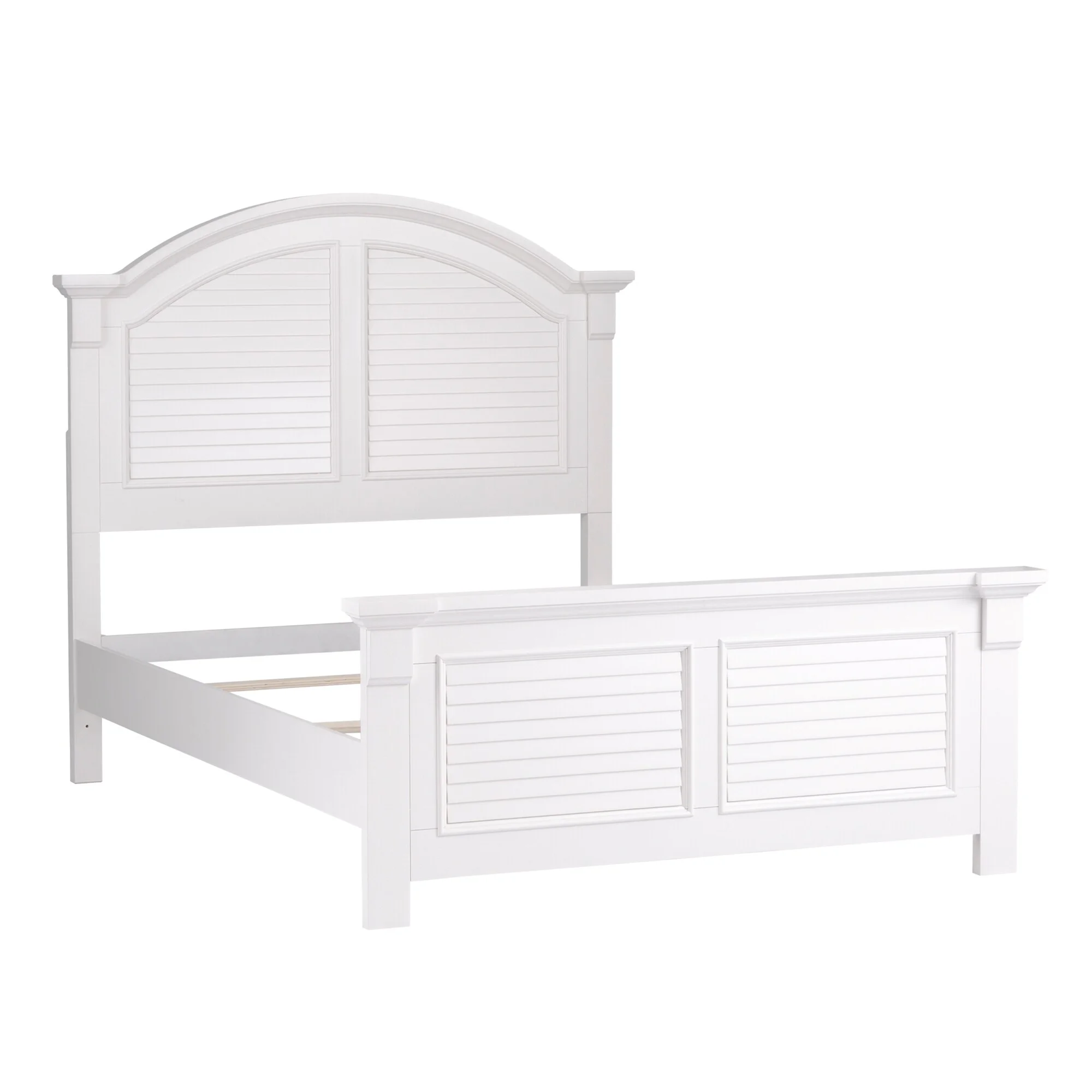 Summer House White Twin Panel Bed
