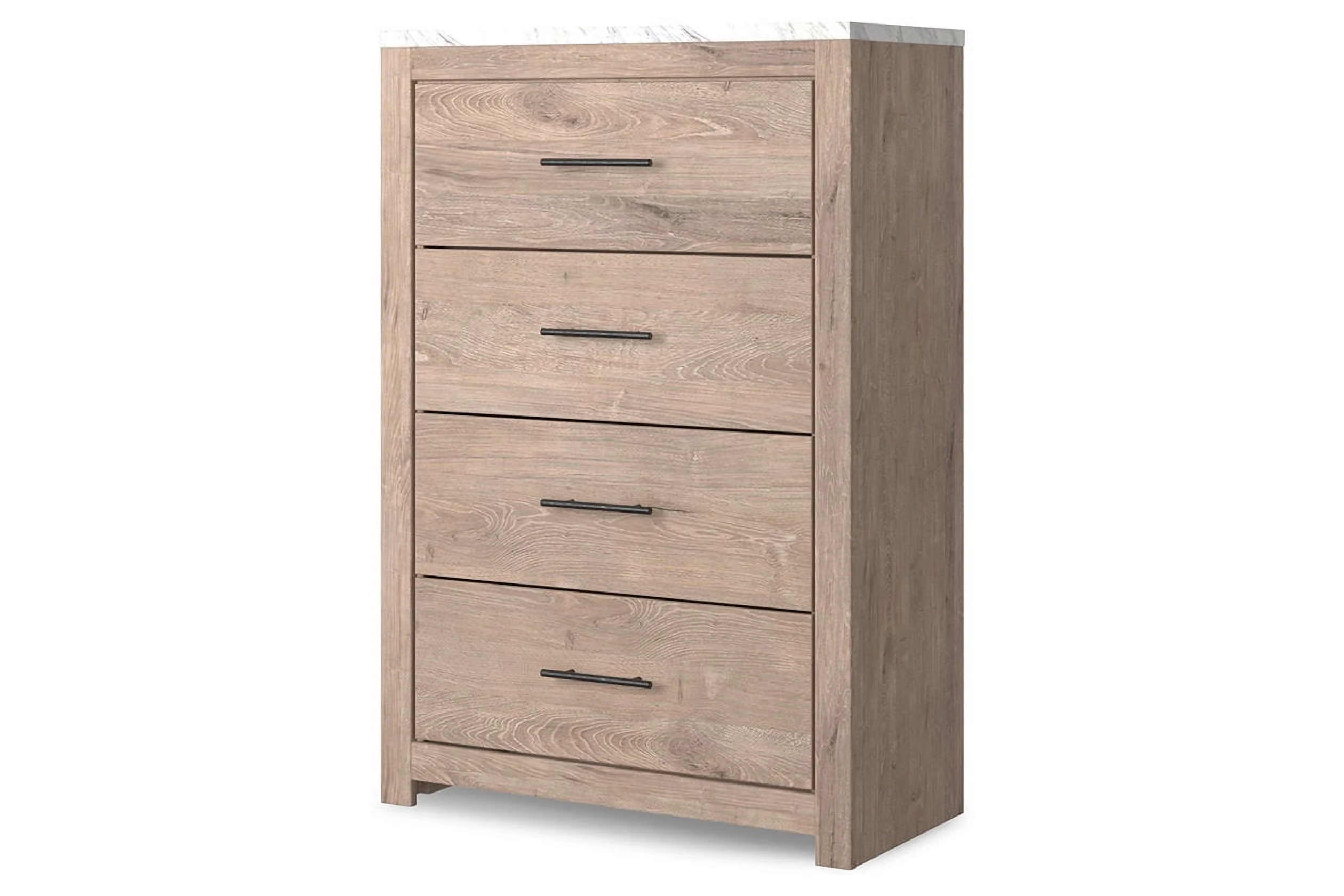 Signature Design by Ashley Senniberg Light Brown/White Four Drawer Chest
