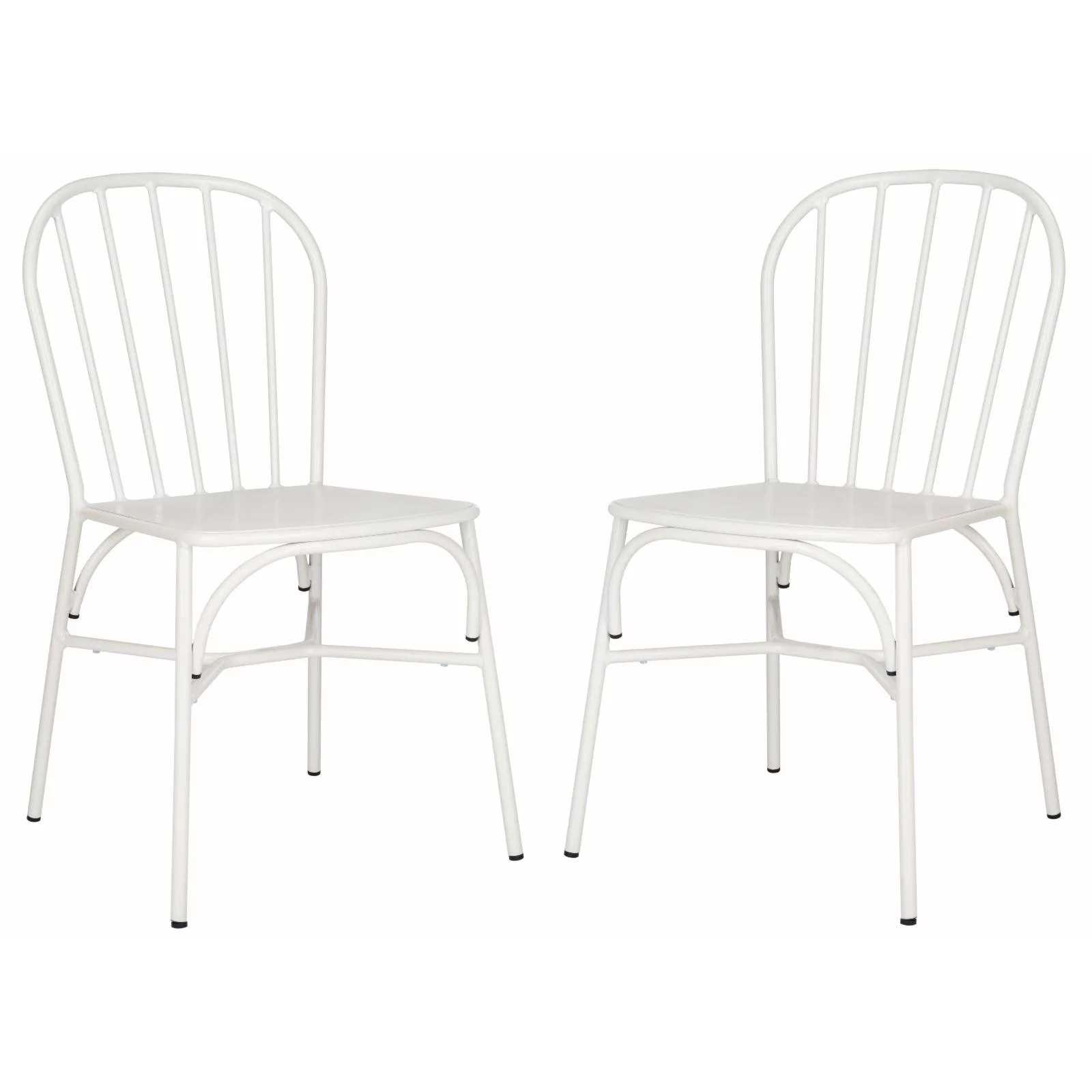 SAFAVIEH Everleigh Outdoor Patio Side Chair, Matte Navy Blue, Set of 2