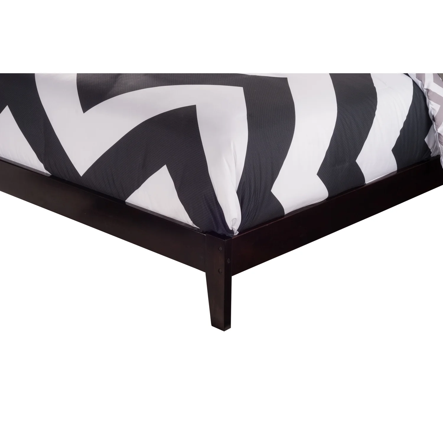 AFI Nantucket Traditional Bed with Open Footboard and Turbo Charger-Finish:Espresso,Size:Full