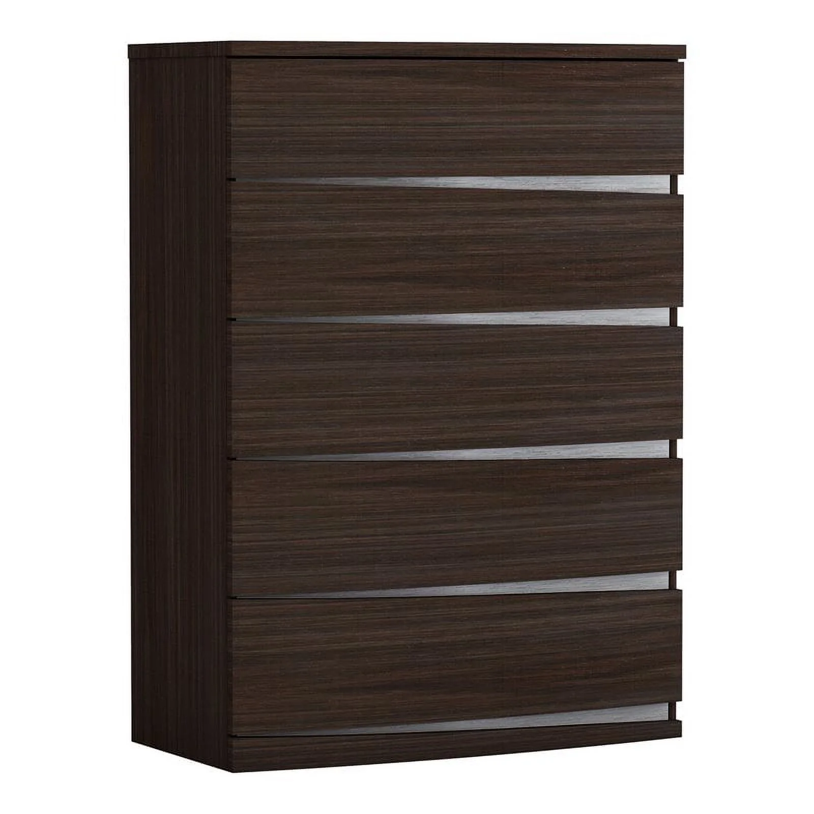 Titan Furnishings Grand Modern Lacquer Wood Chest in Black Wenge