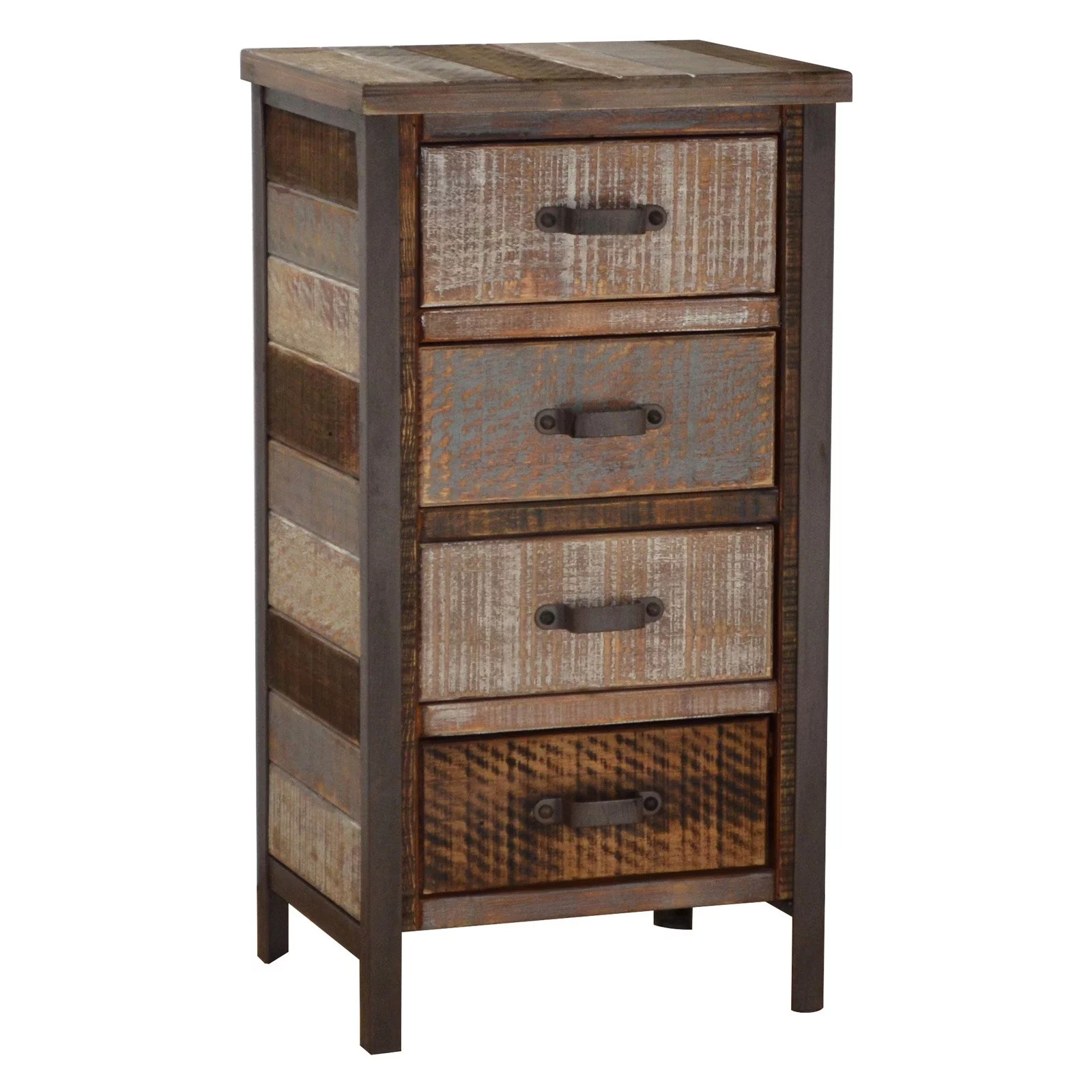 Gallerie Decor Soho Traditional Solid Wood Accent Cabinet in Blue