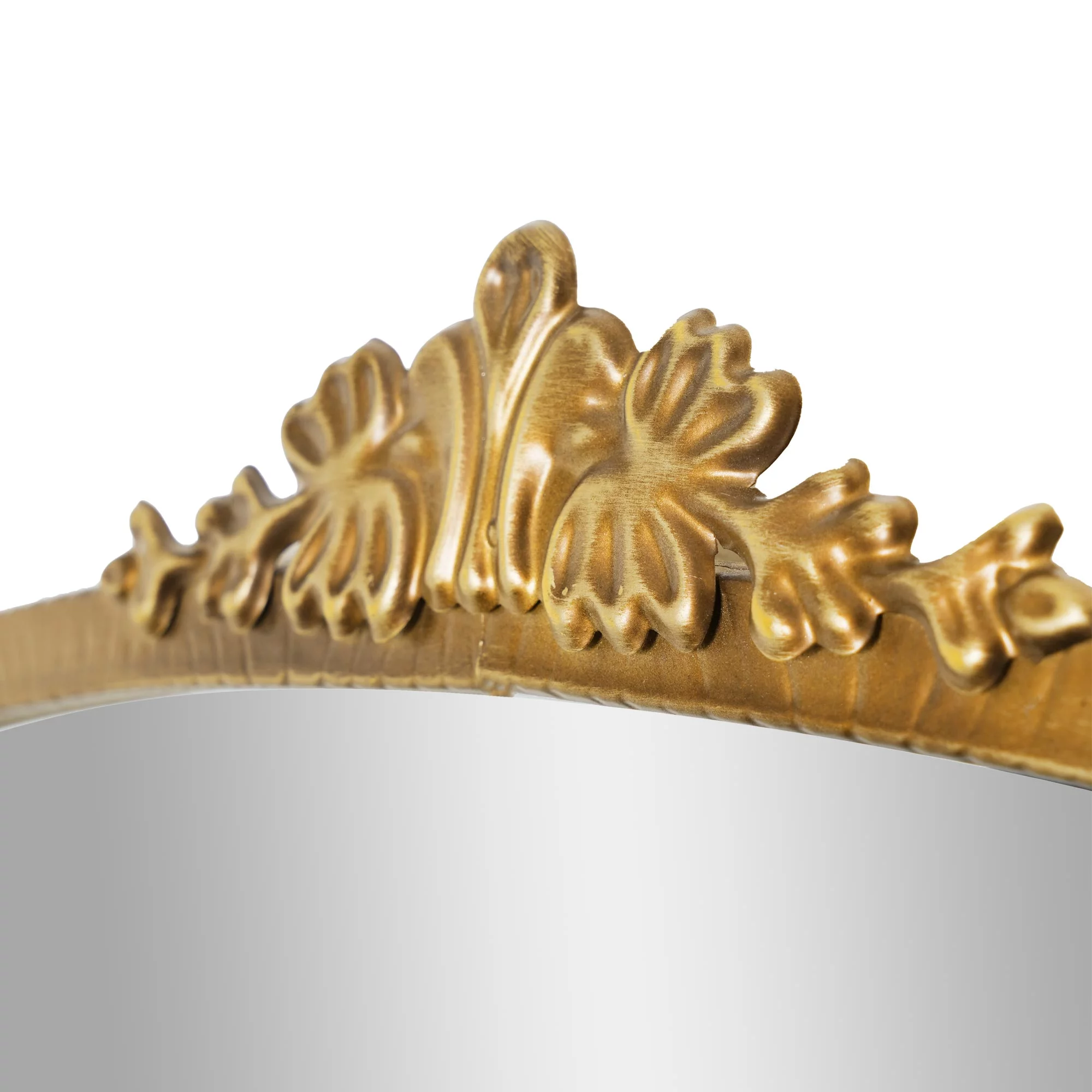 Head West Arch Antique Gold Ornate Metal Framed Accent Wall Mirror - 29