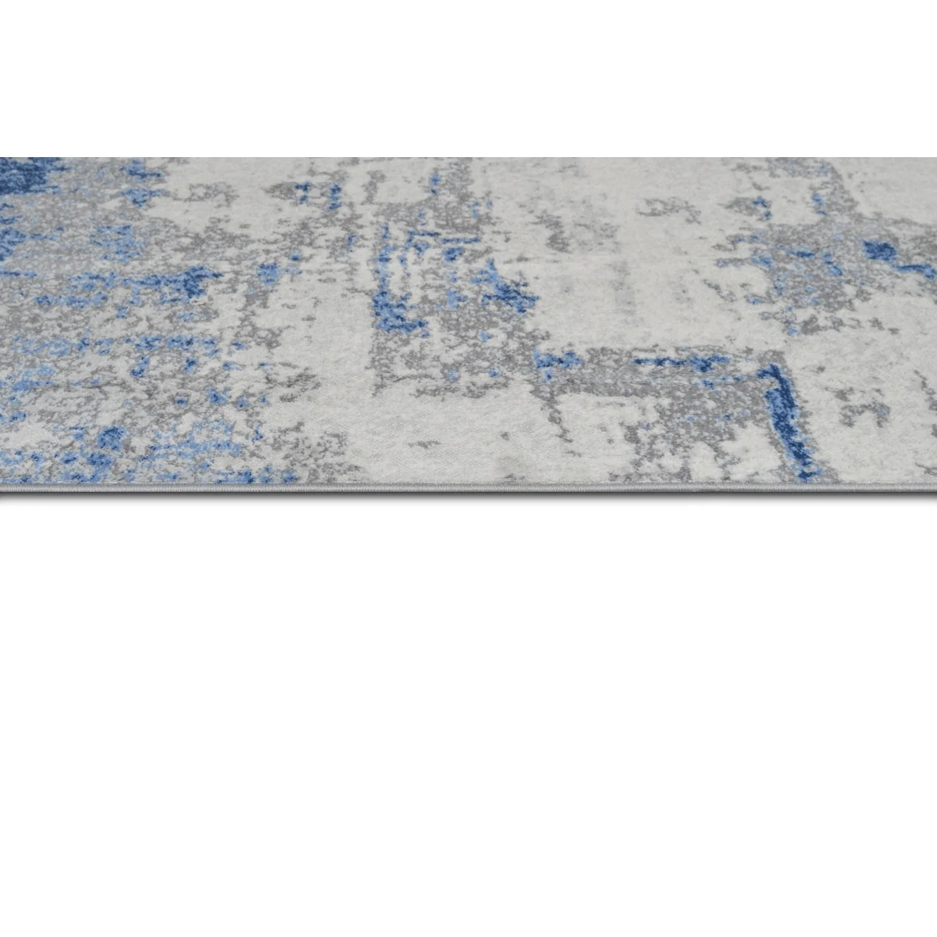 Allstar Modern Accent Rug with Weathered Texture design Space-Blue 8' x 10' 8' x 10'