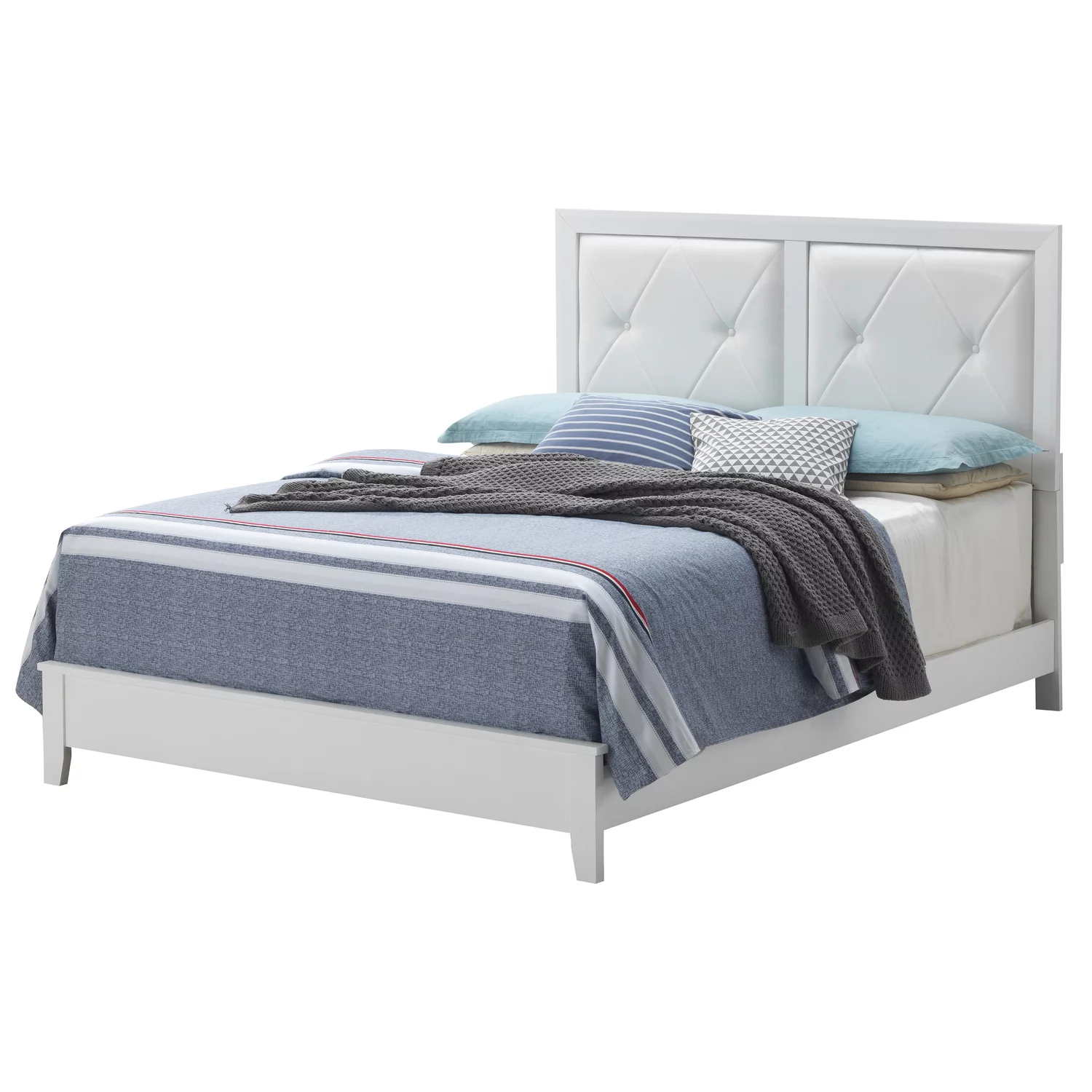 LYKE Home King Bed , White