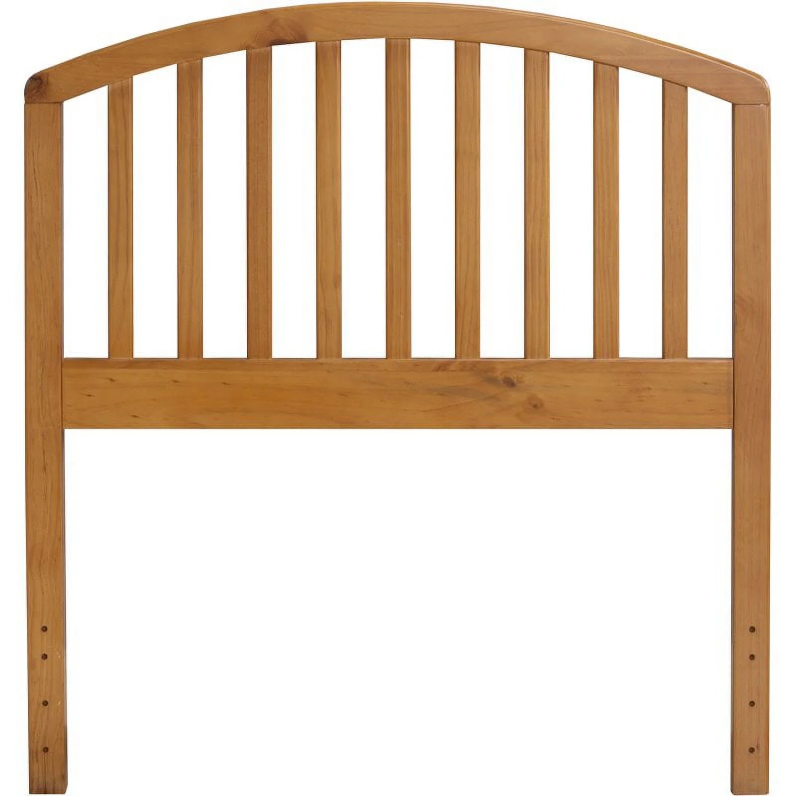 Bowery Hill Modern Twin Wooden Spindle Headboard in Country Pine