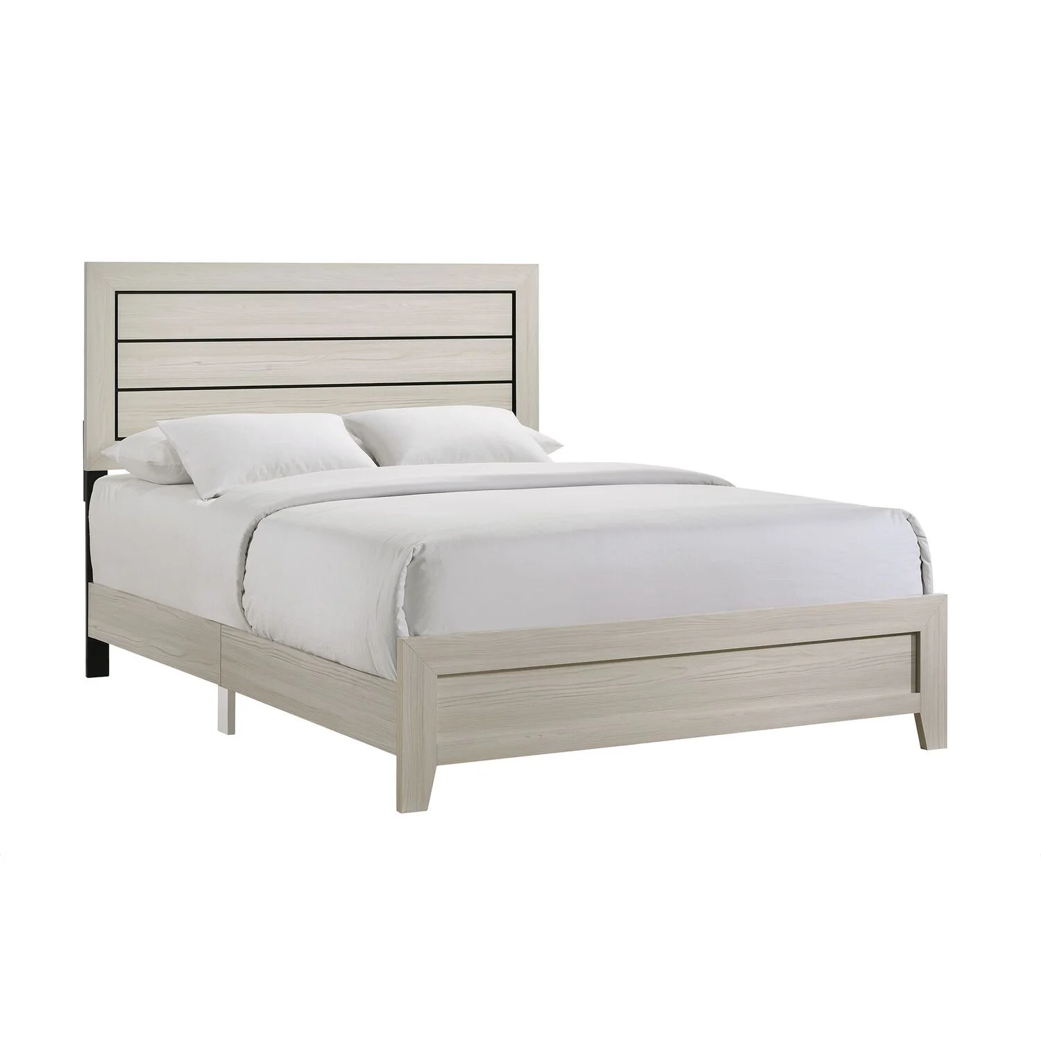 Picket House Furnishings Poppy Queen 5PC Panel Bedroom Set in Gray