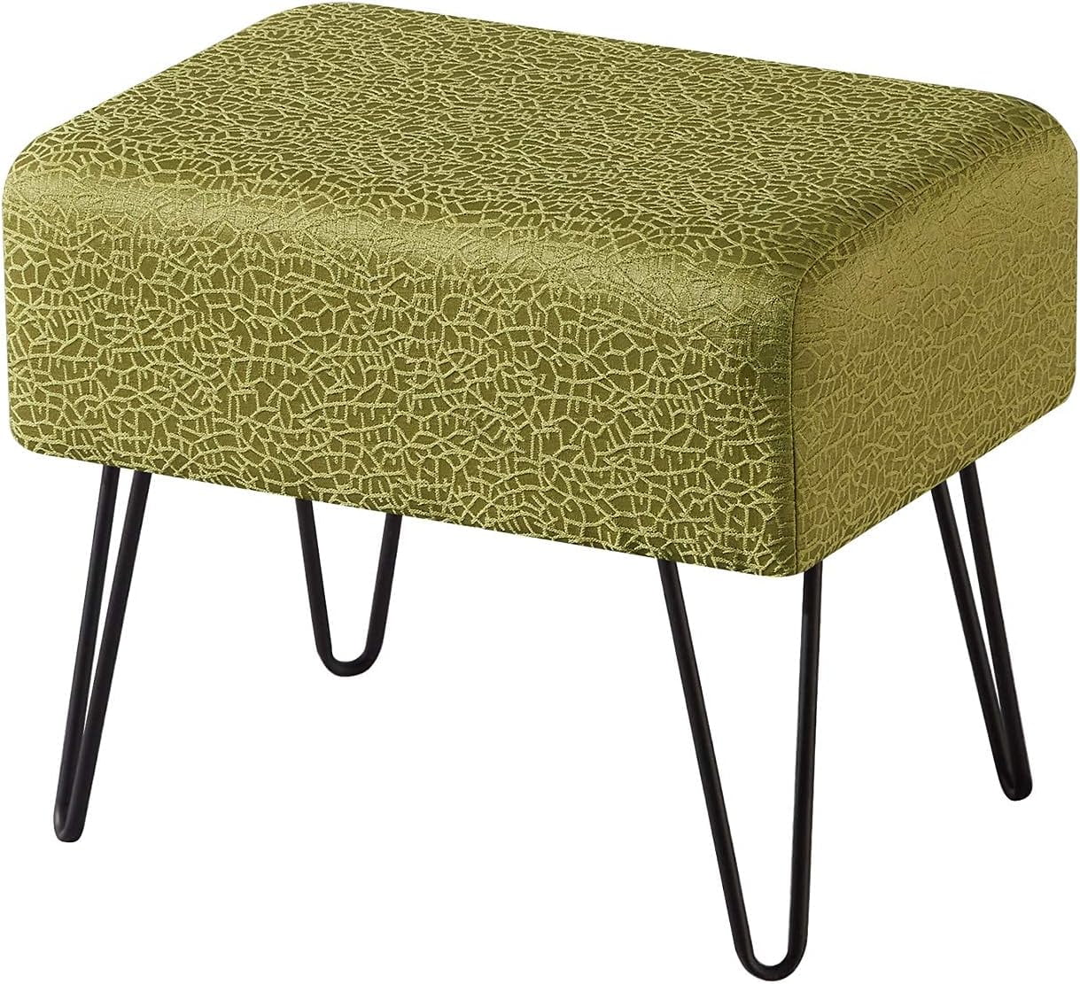 Green Jacquard Ottoman, 19