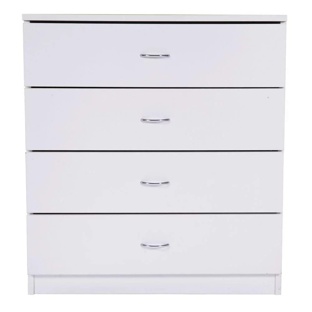 UBesGoo Modern Dresser Storage Chest Organizer Unit with 4 Drawers for Bedroom, Living Room,White