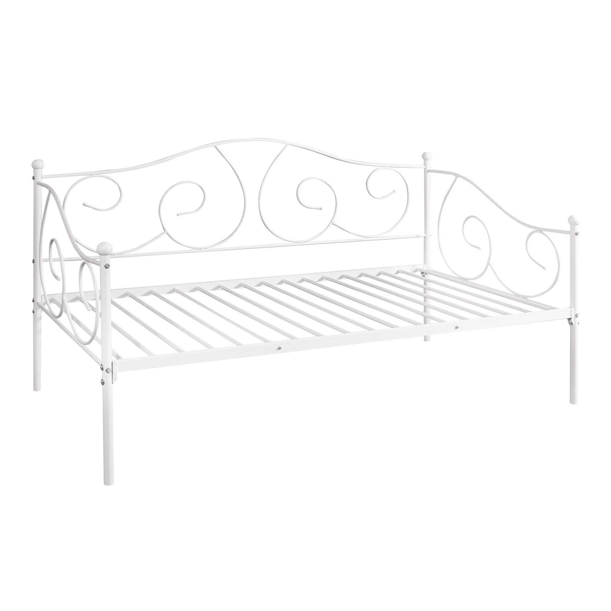 Copper Grove  Lustenau White Metal Twin Daybed