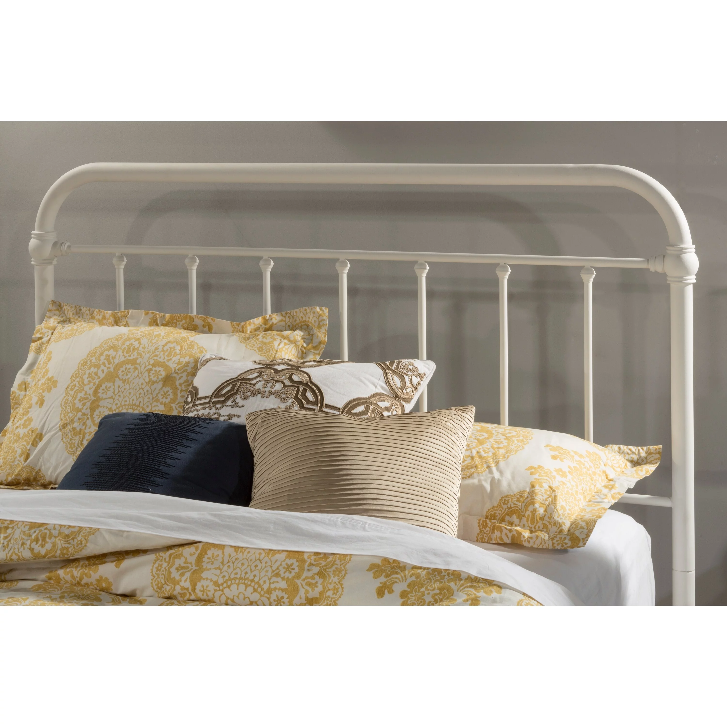 Carbon Loft  Tamika White Metal Headboard Twin