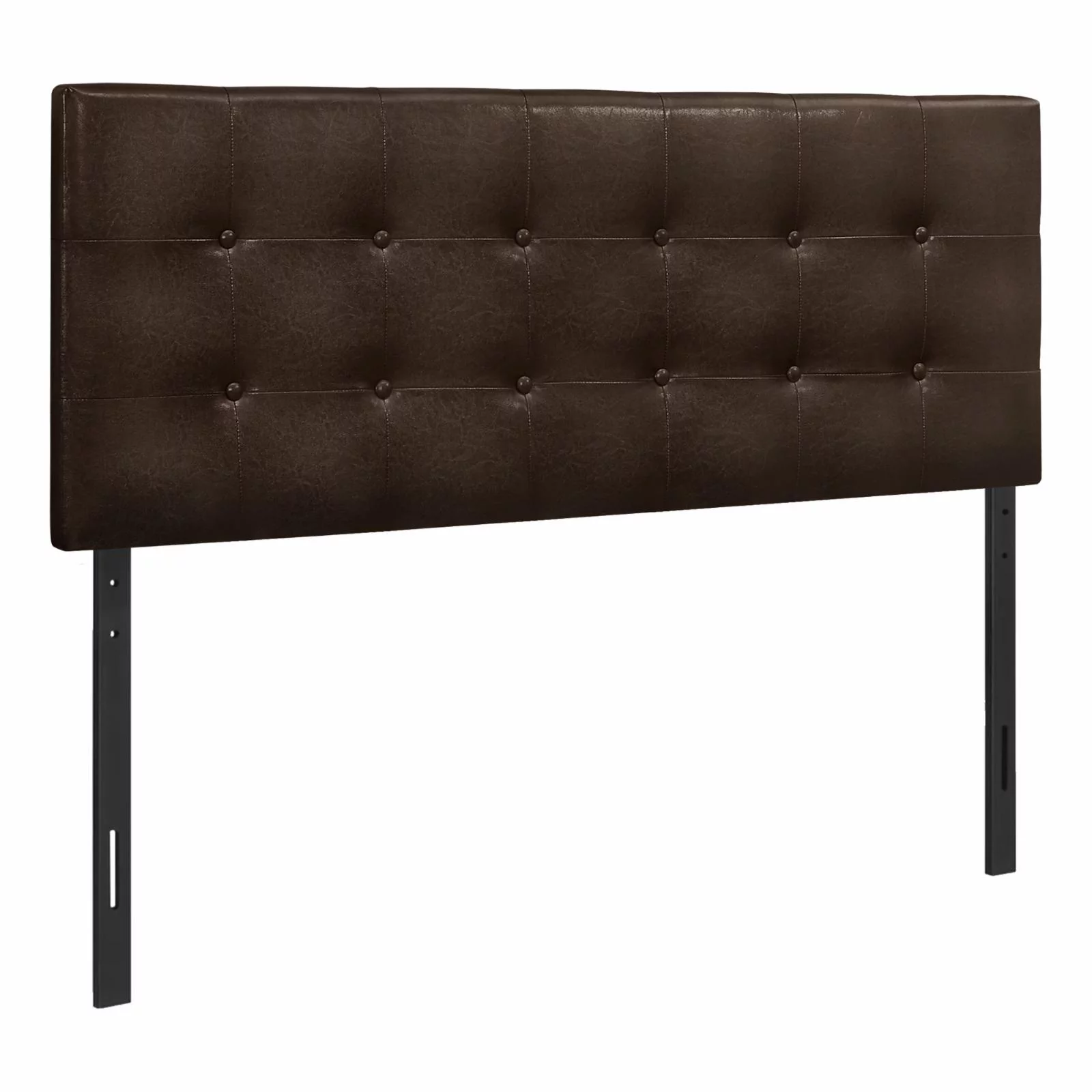 Bed Headboard Only Full Size Bedroom Upholstered Pu Leather Look White
