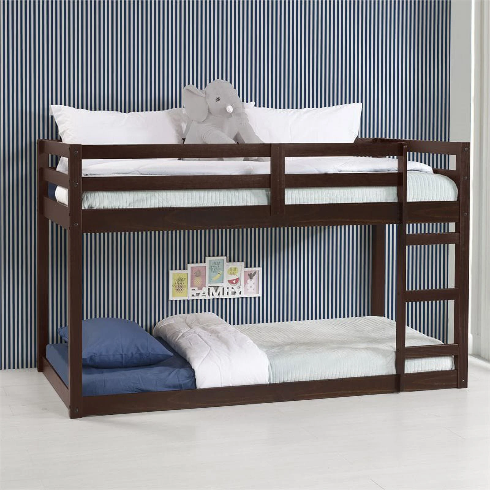 Bowery Hill Contemporary Wood Gaston Loft Bed in Espresso