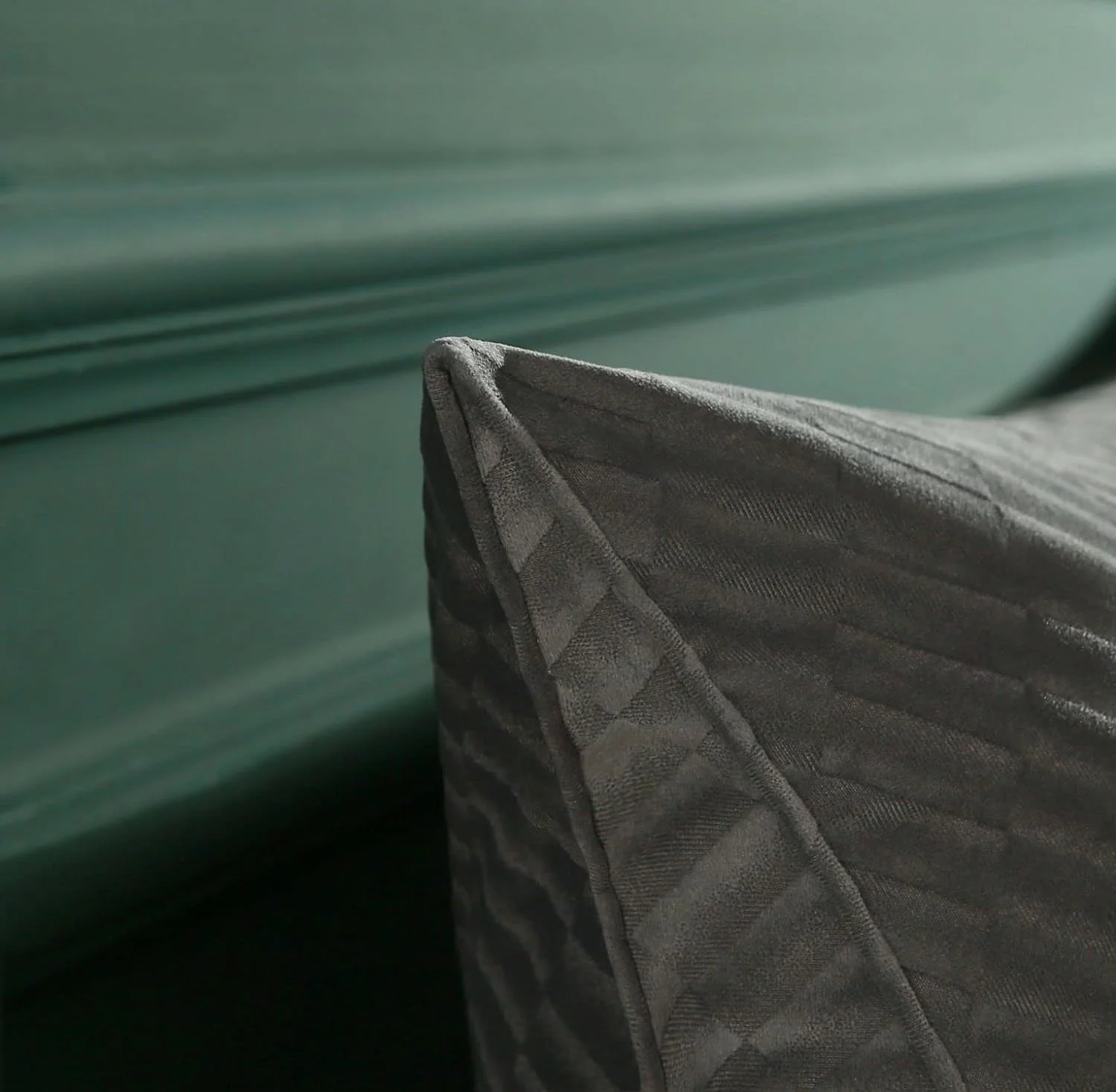 YGDU Large Triangular Headboard Triangular Reading Bed Rest Pillow Daybed Backrest Support Cushion(Grey, 59