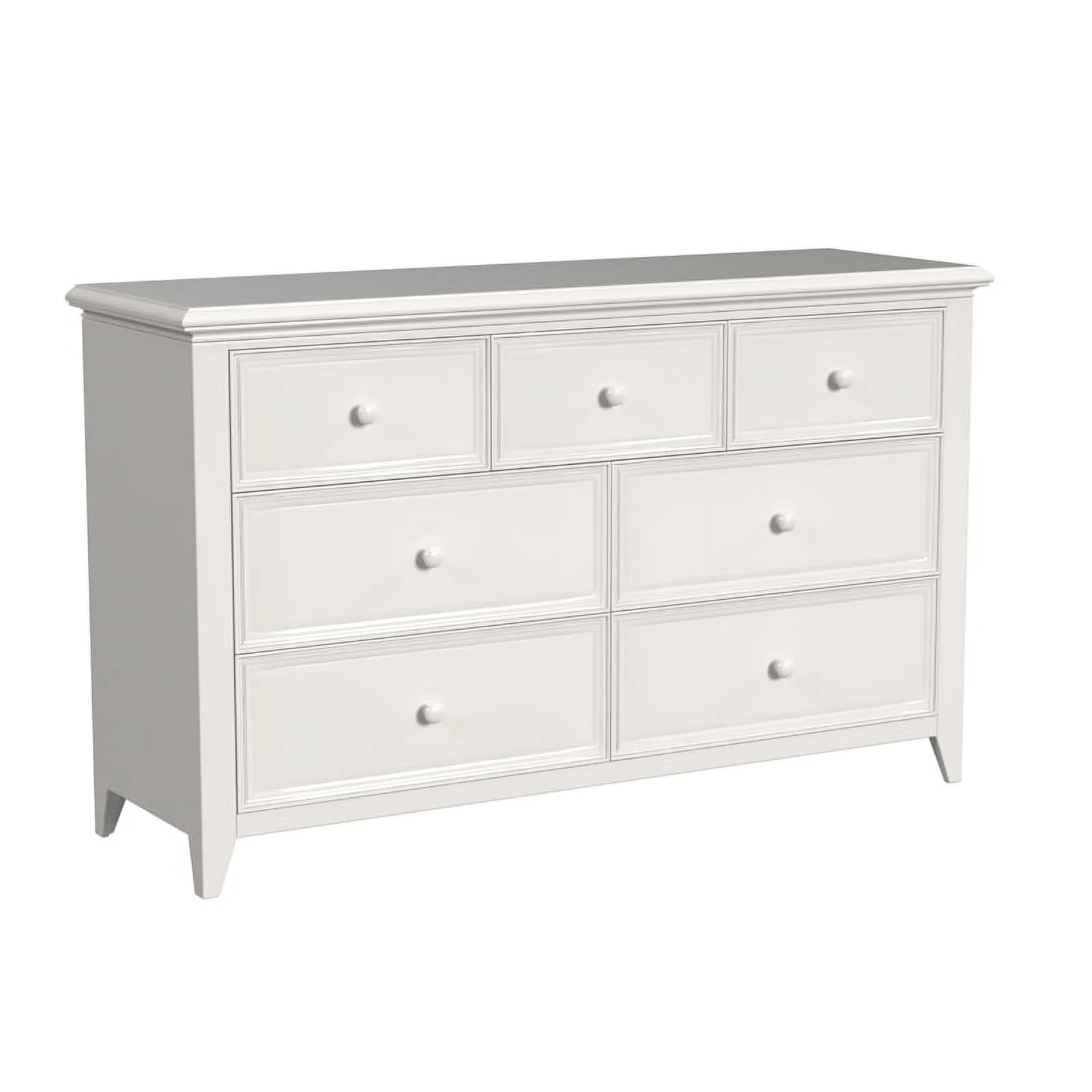 My Home Furnishings Bailey Engineered Hard Wood 6-Drawer Dresser in Bright White