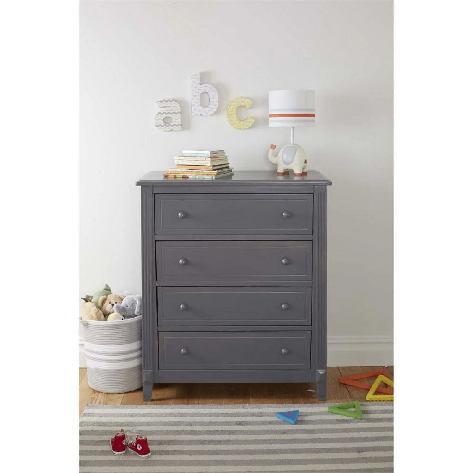 Sorelle Berkley 4-Drawer Chest - Gray
