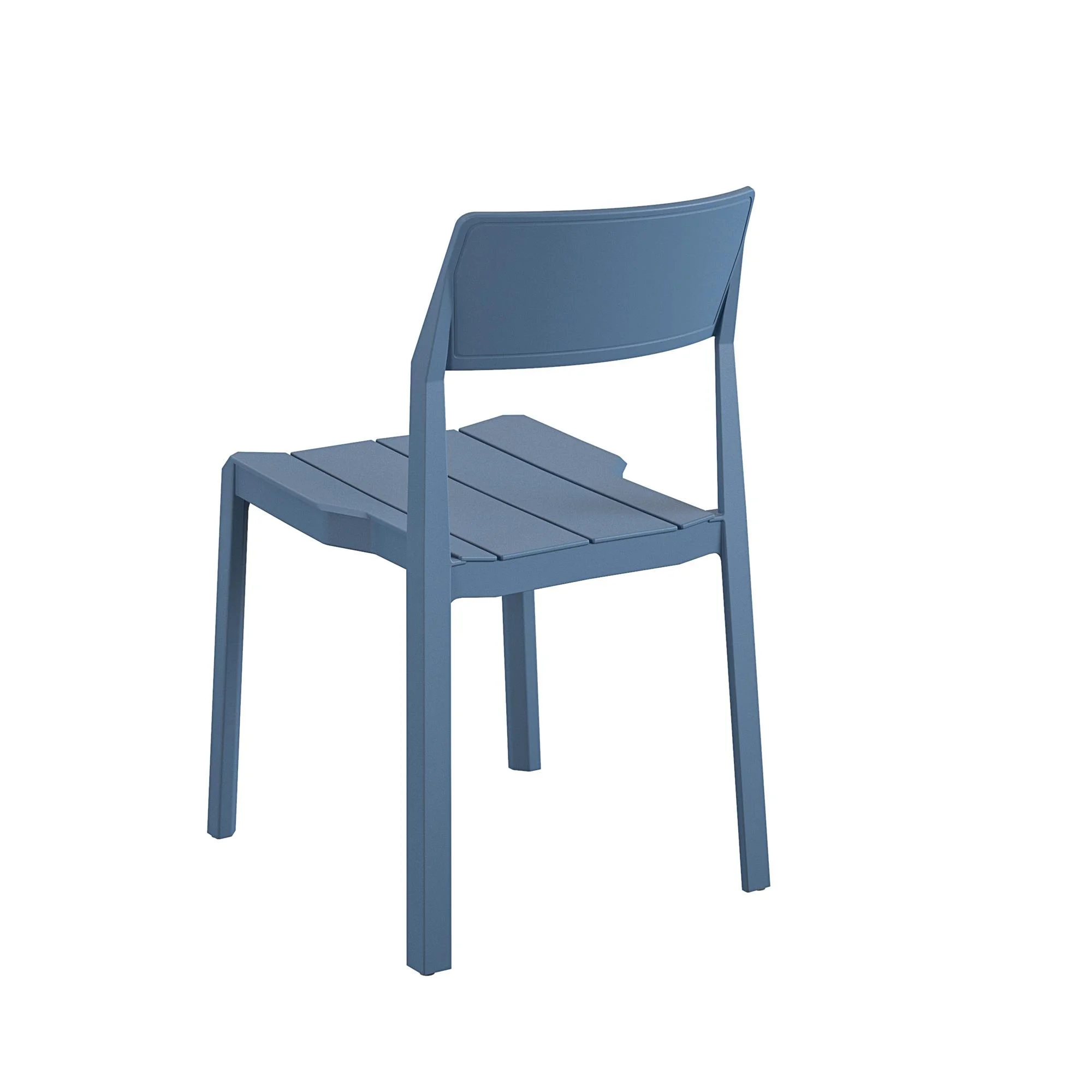 Novogratz Chandler Dining Chairs, Indoor/Outdoor, 4-Pack, French Blue