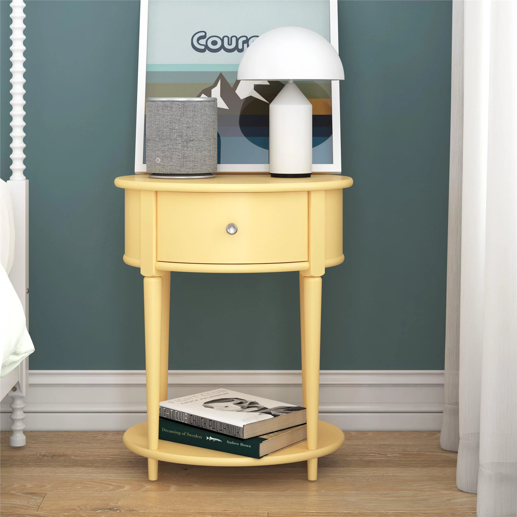 Teen Novogratz Sutton End Table, Pale Yellow