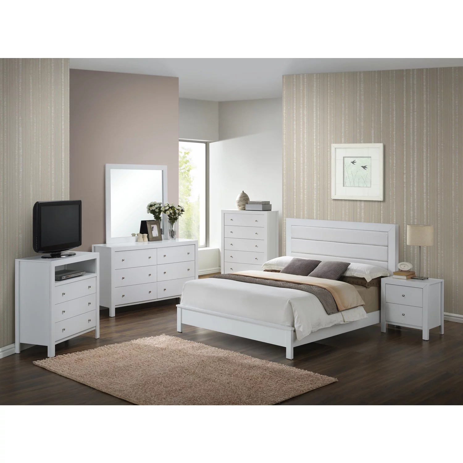 LYKE Home Queen  Bed , White