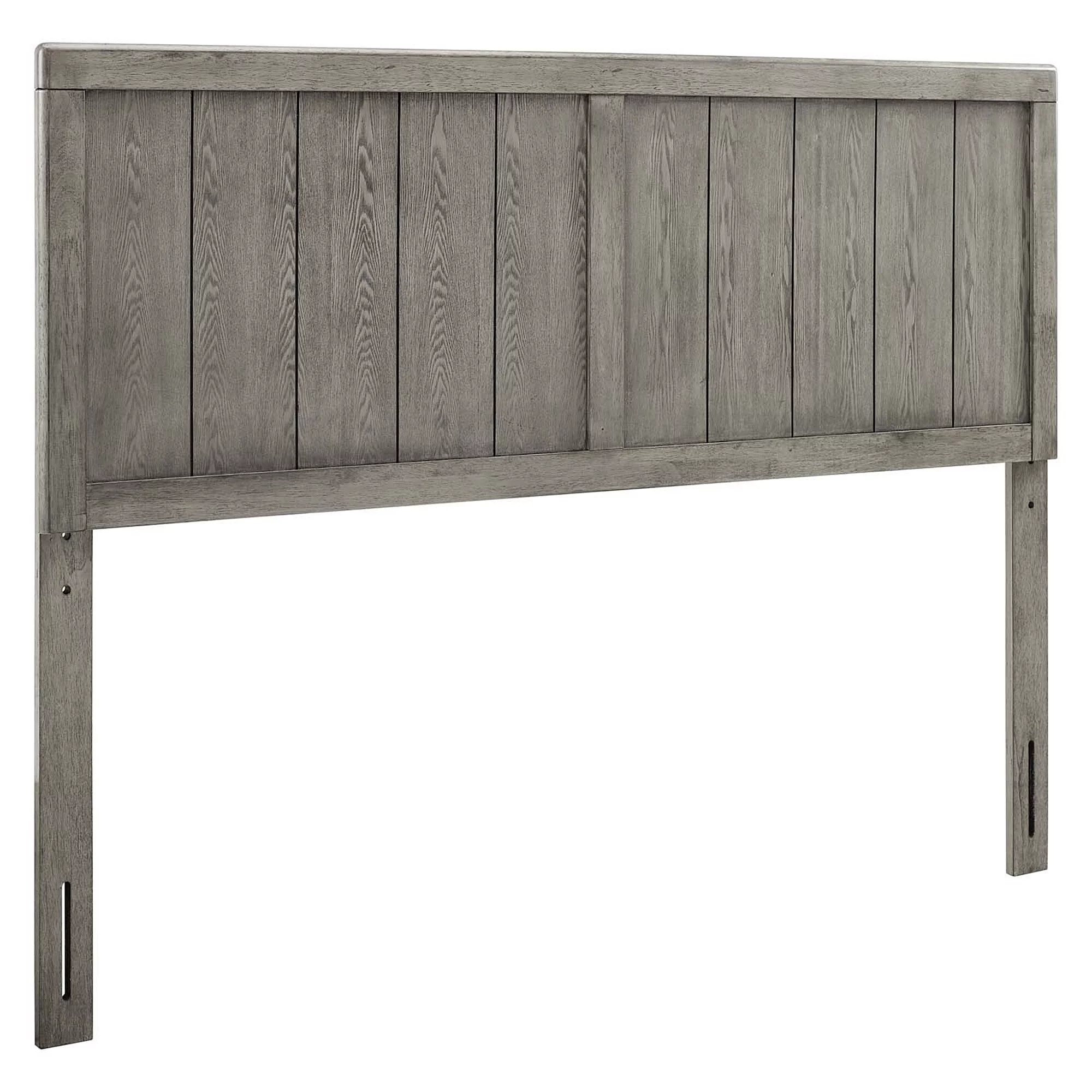 BSD National Supplies Widman Country Style Full Size Grey Wooden Headboard