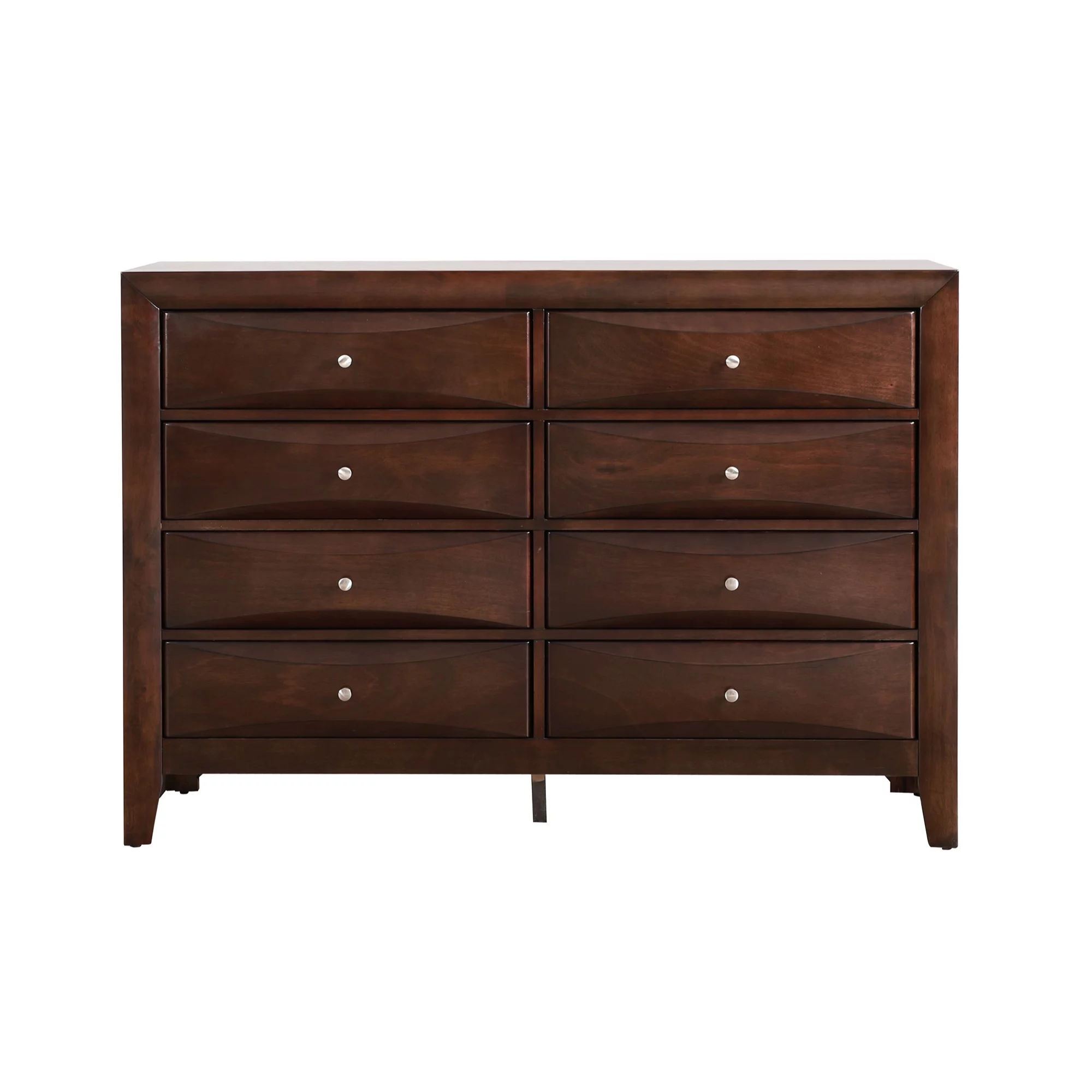 Passion Furniture Marilla 8-Drawer Cappuccino Dresser - 41 x 59 x 17 in.