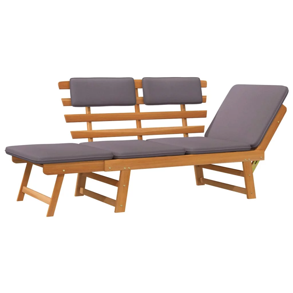 2-in-1 Patio Daybed with Cushion 74.8