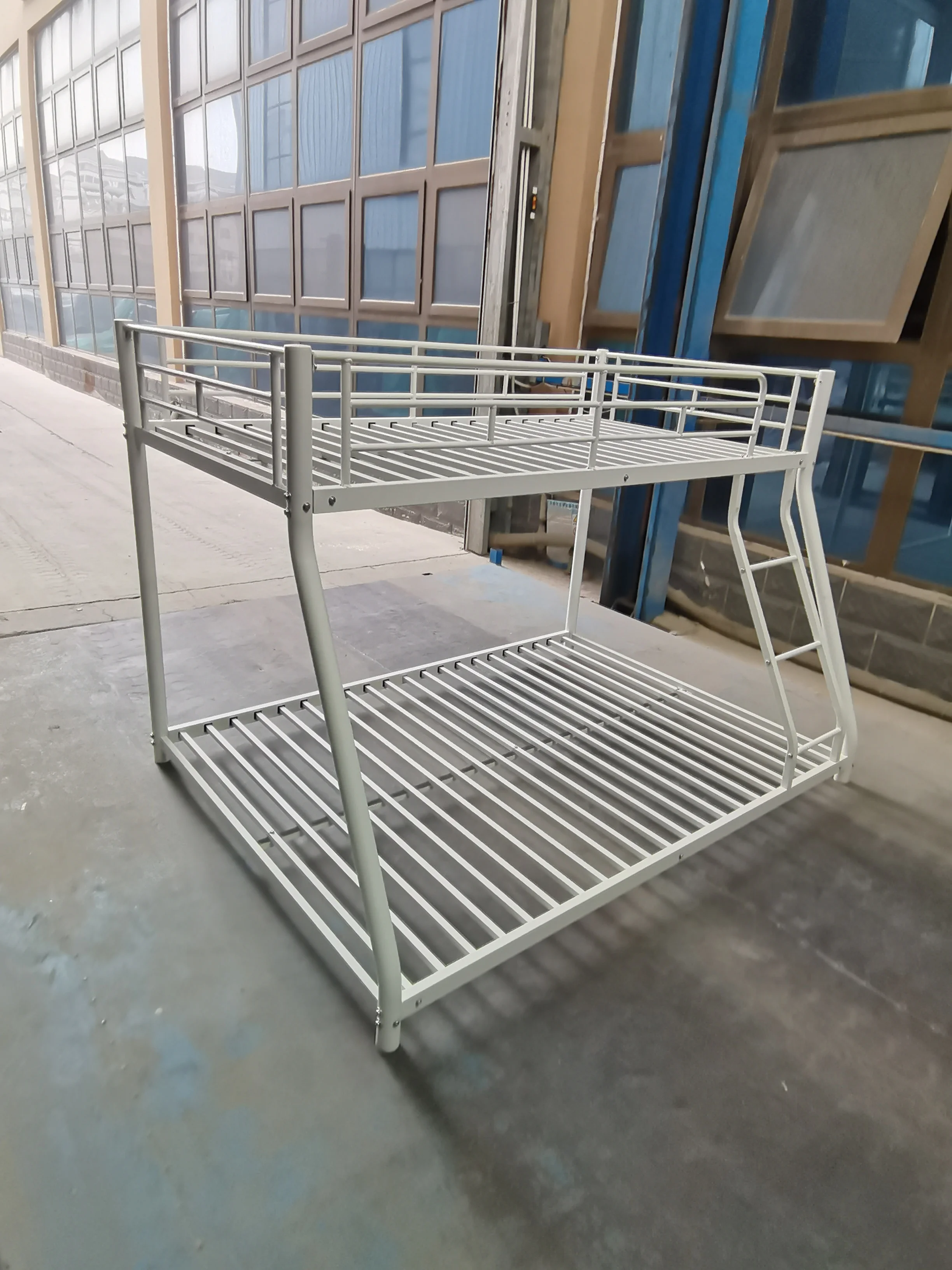 CoSoTower Metal Bunk Bed Twin Over Full Size with Removable Stairs, Heavy Duty Sturdy Frame with 12