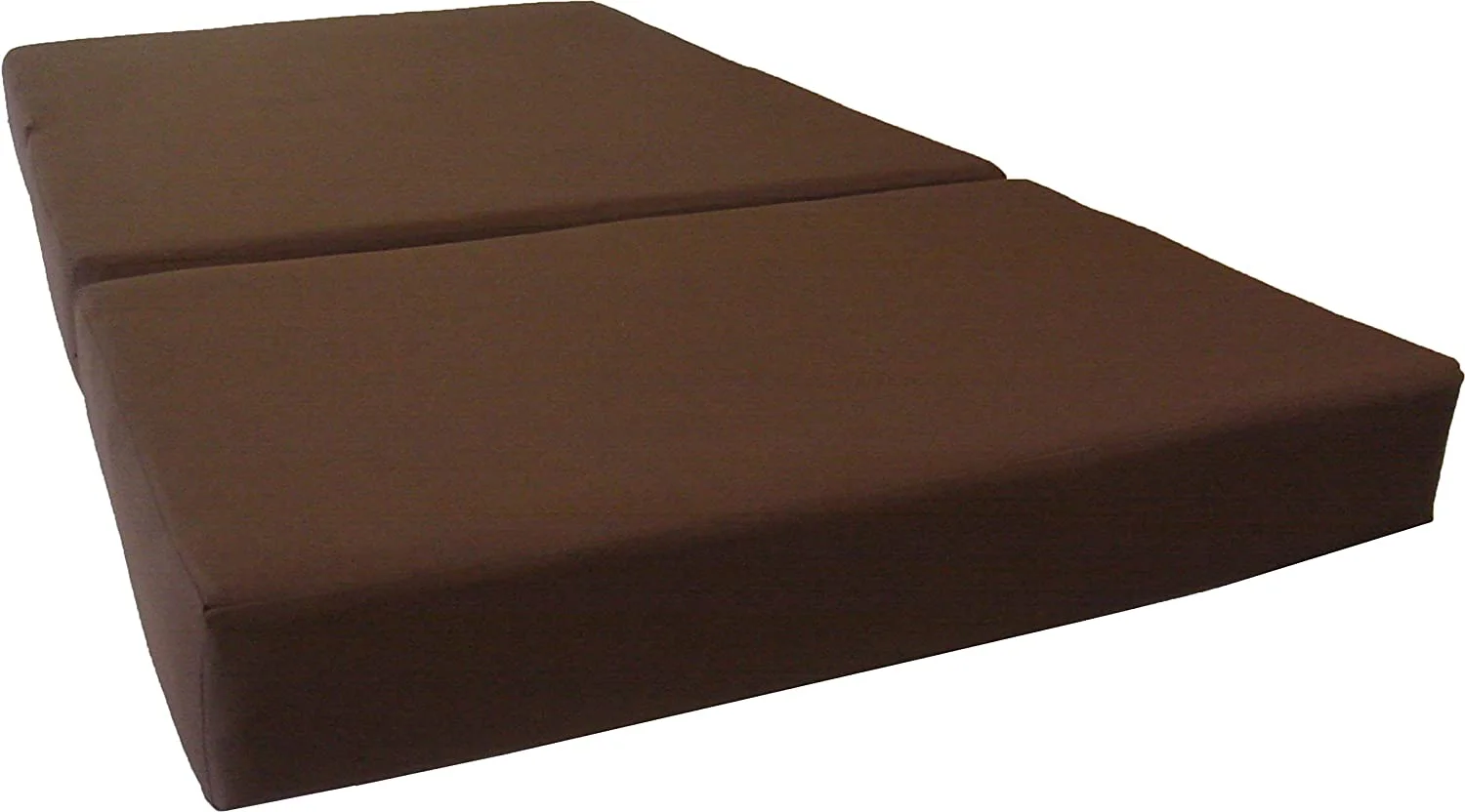 RUNFAYBIU D&D Futon Shikibuton Trifold Foam Beds Folding Mattress Ottoman 1.8 lbs High Density Full Size Brown 75 x 54 x 6