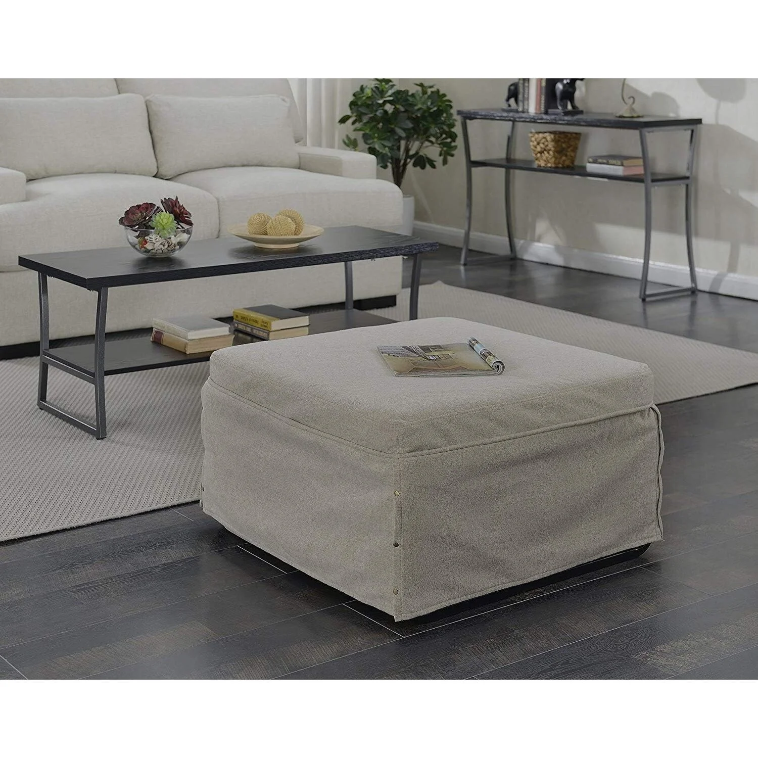 HomeStock Antique Folding Bed Ottoman