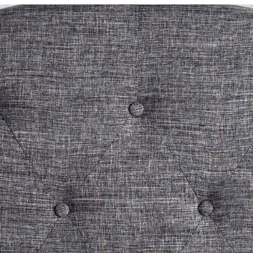 Furniture of America Kiff Modern Flax-Fabric Button Tufted Headboard by  Grey Full/Queen