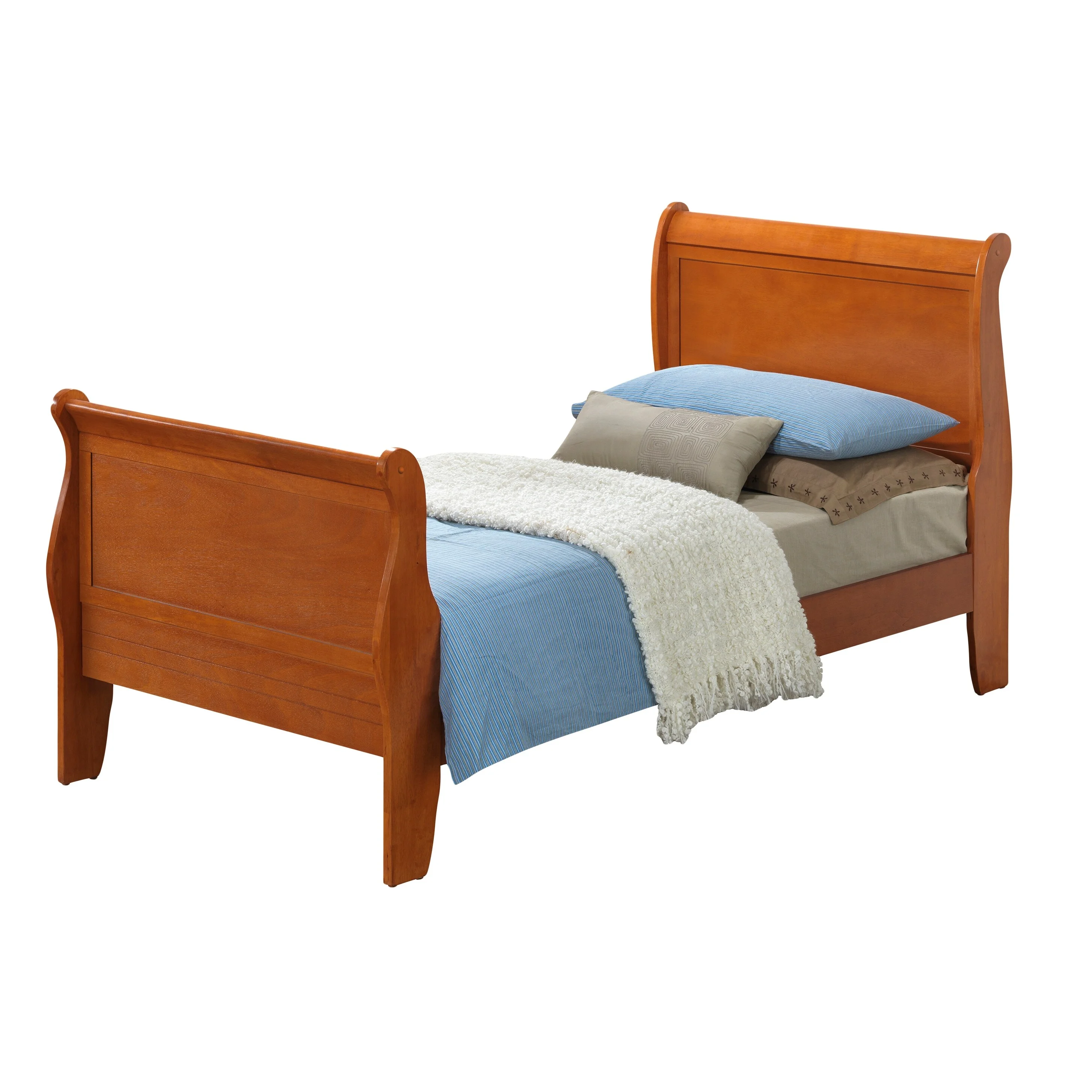 LHG-TOAK-0613A LYKE Home Anabelle Oak Twin Bed