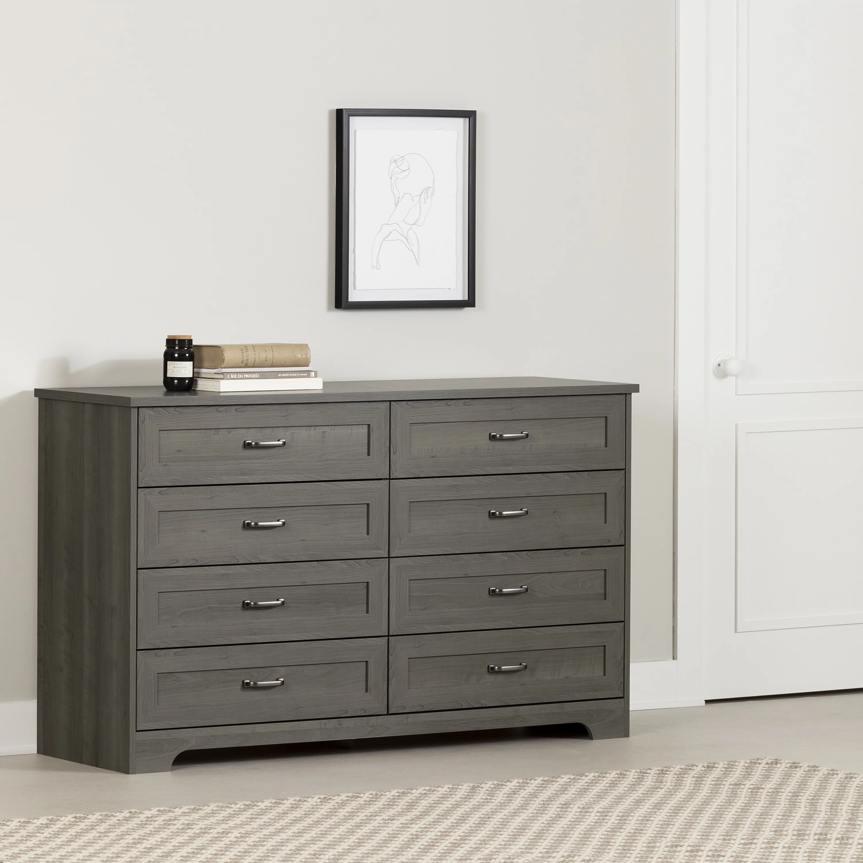 South Shore Prairie, Farmhouse Dresser, Gray Maple