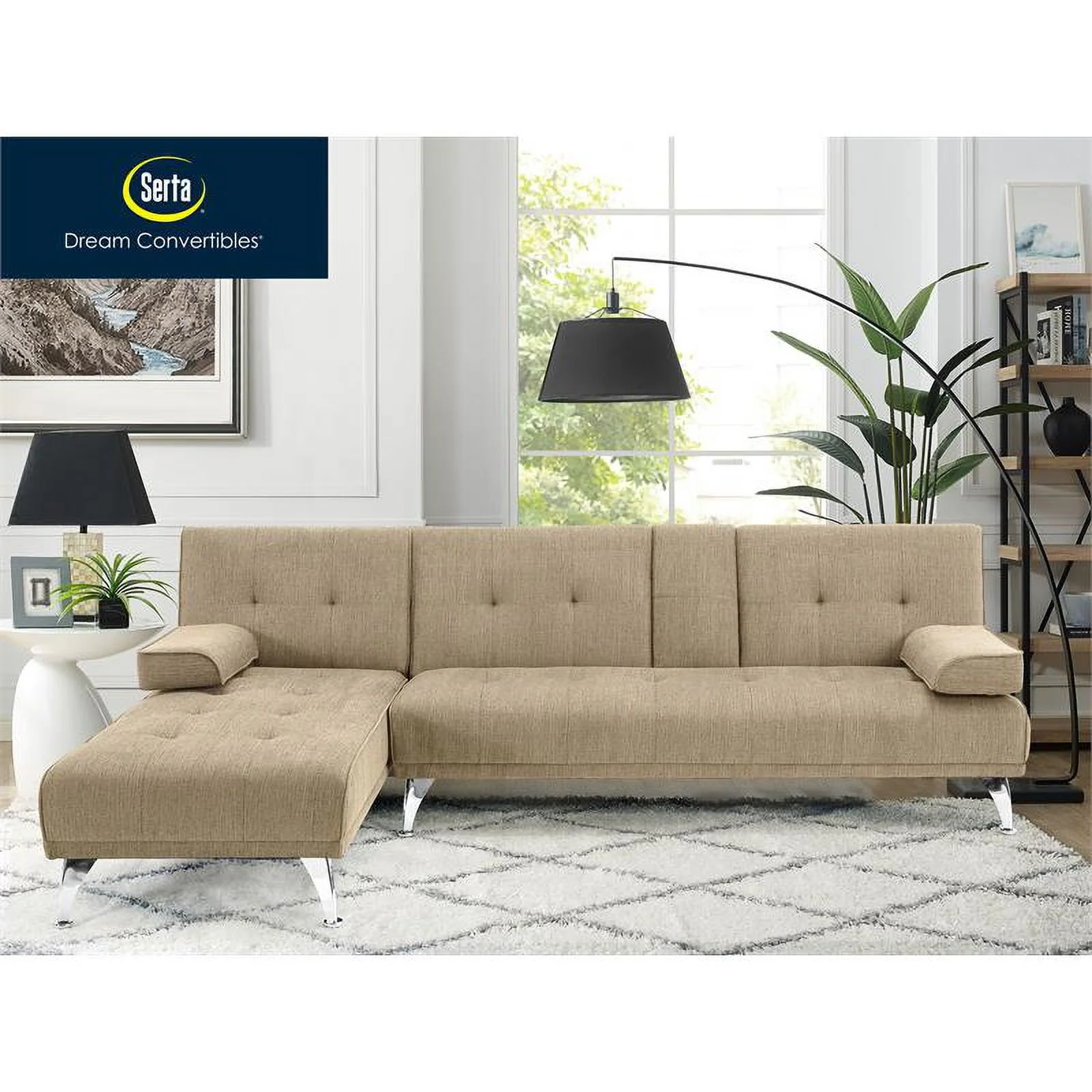 Lifestyle Solutions Michigan Dream Lift Convertible by Serta in Beige